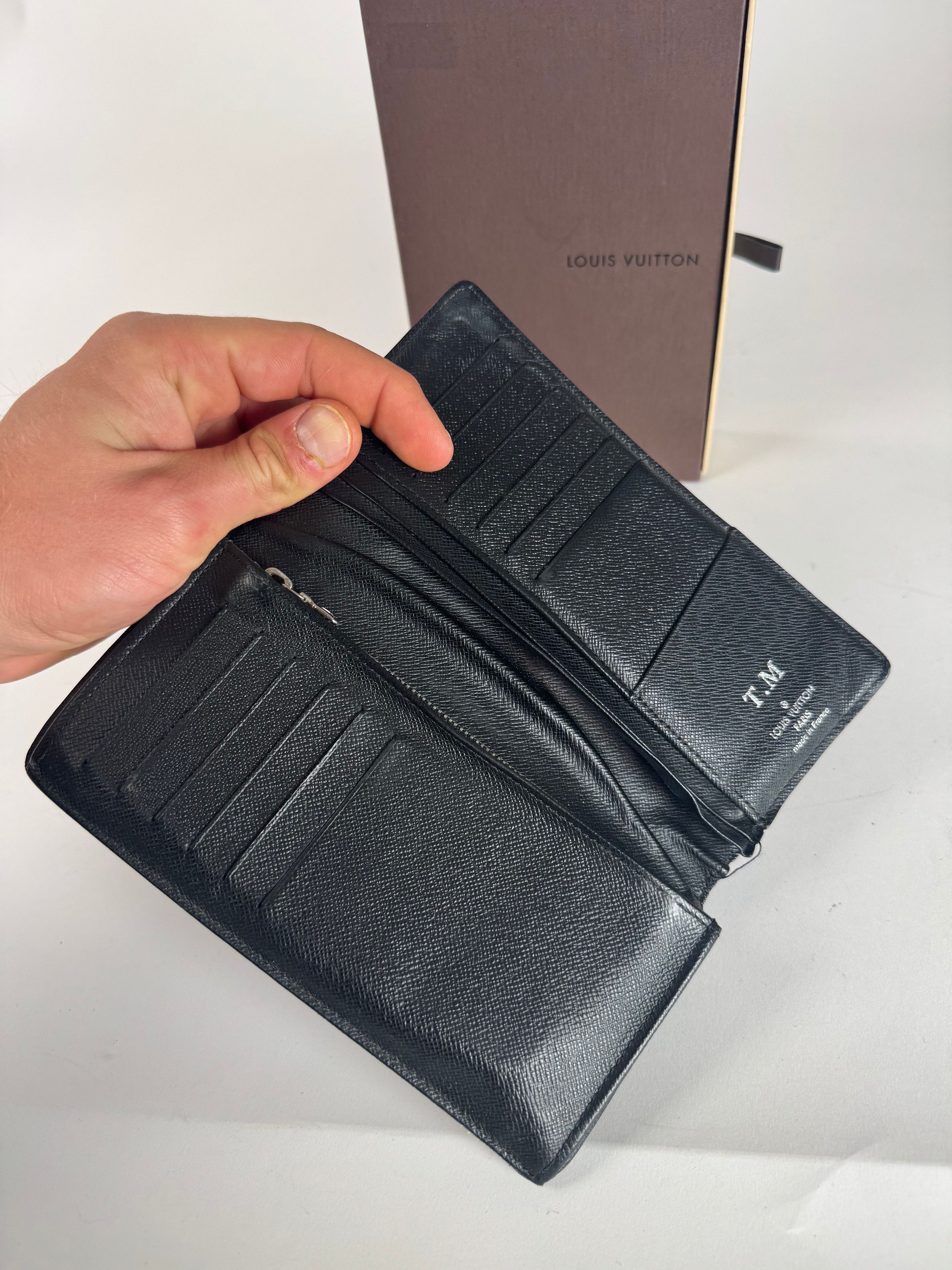 Louis Vuitton Vintage Damier Leather Card Holder / ID Holder black Size ONE SIZE - 4 Thumbnail