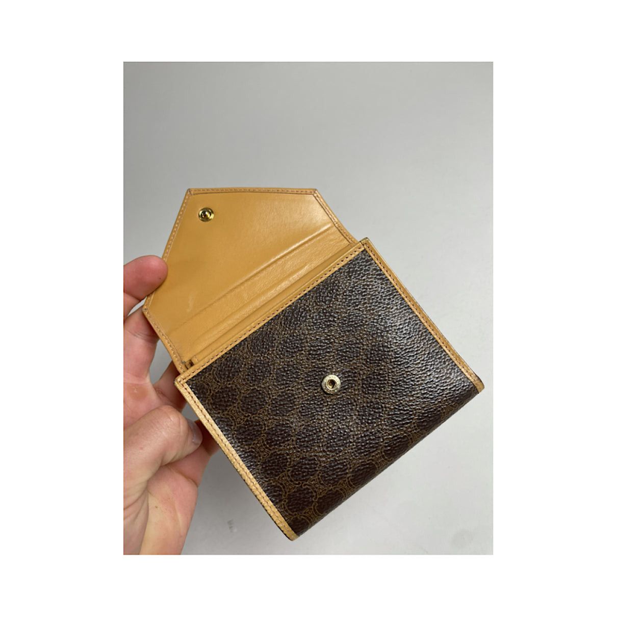 Celine Triomphe Brown Leather Wallet Size ONE SIZE - 5 Thumbnail
