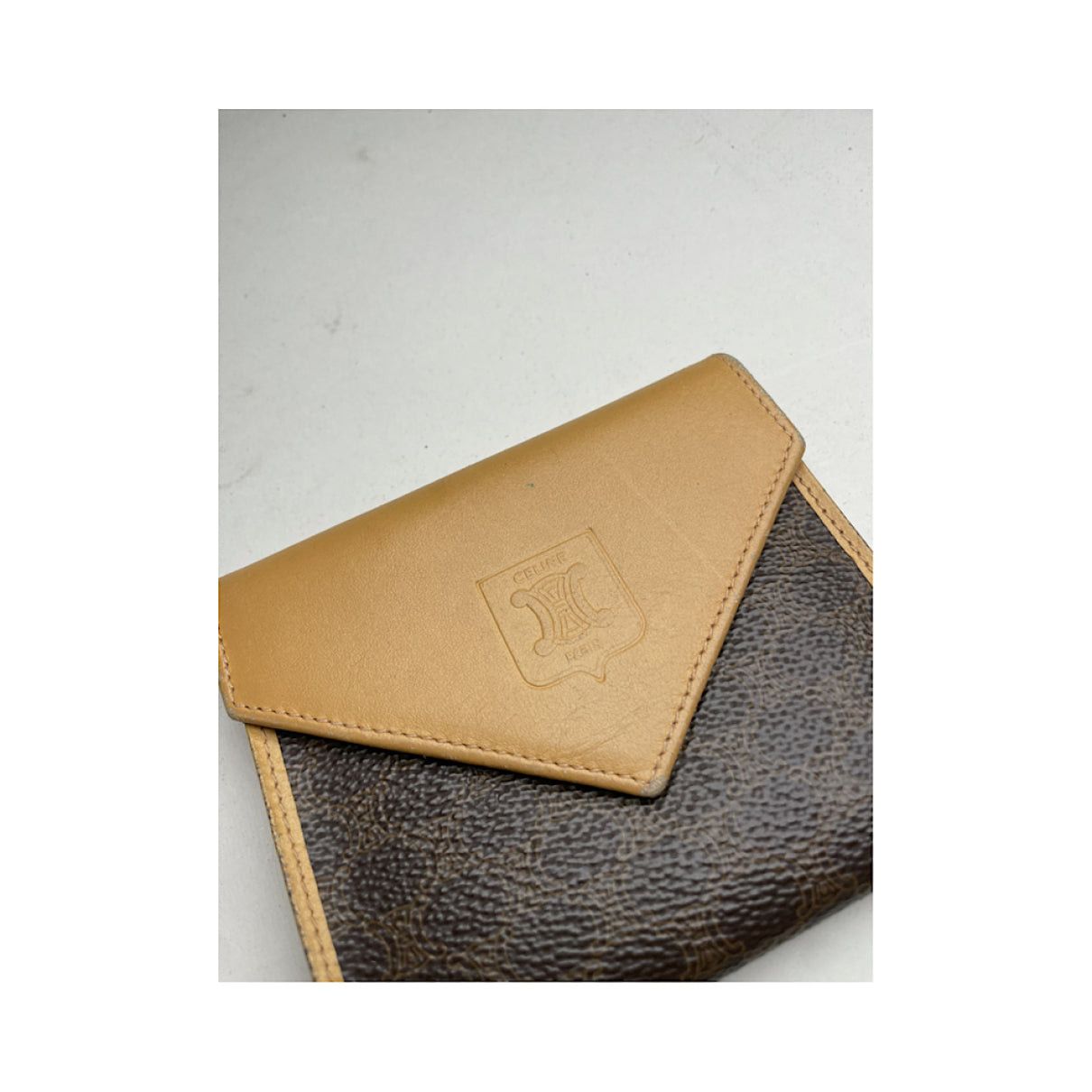 Celine Triomphe Brown Leather Wallet Size ONE SIZE - 4 Thumbnail