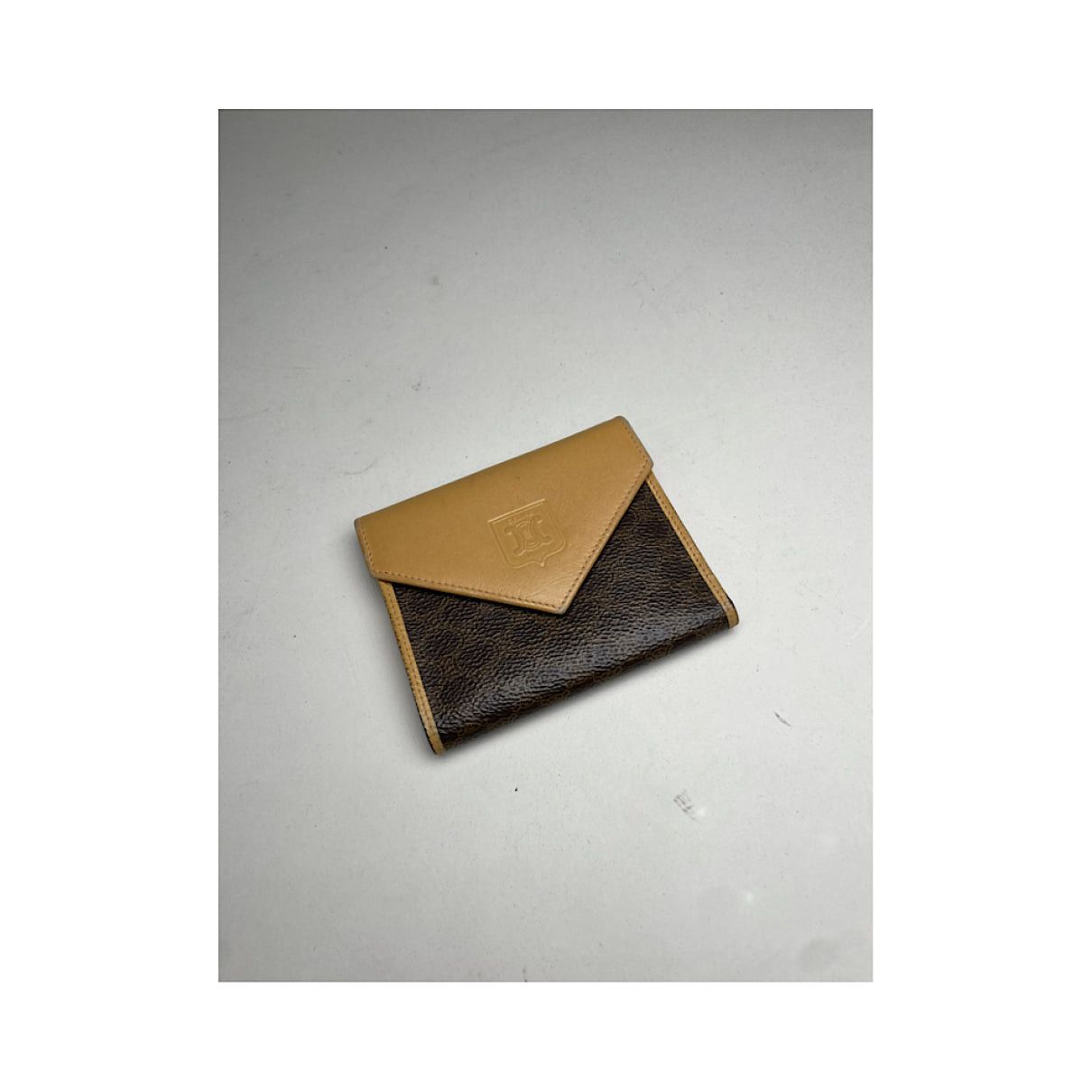 Celine Triomphe Brown Leather Wallet Size ONE SIZE - 3 Thumbnail