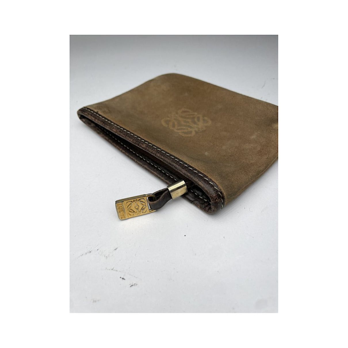Loewe Camel Leather Clutch Bag Size ONE SIZE - 5 Thumbnail
