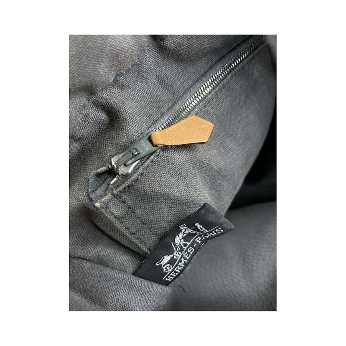 Other Hermès Grey Cotton Handbag Size ONE SIZE - 4 Thumbnail