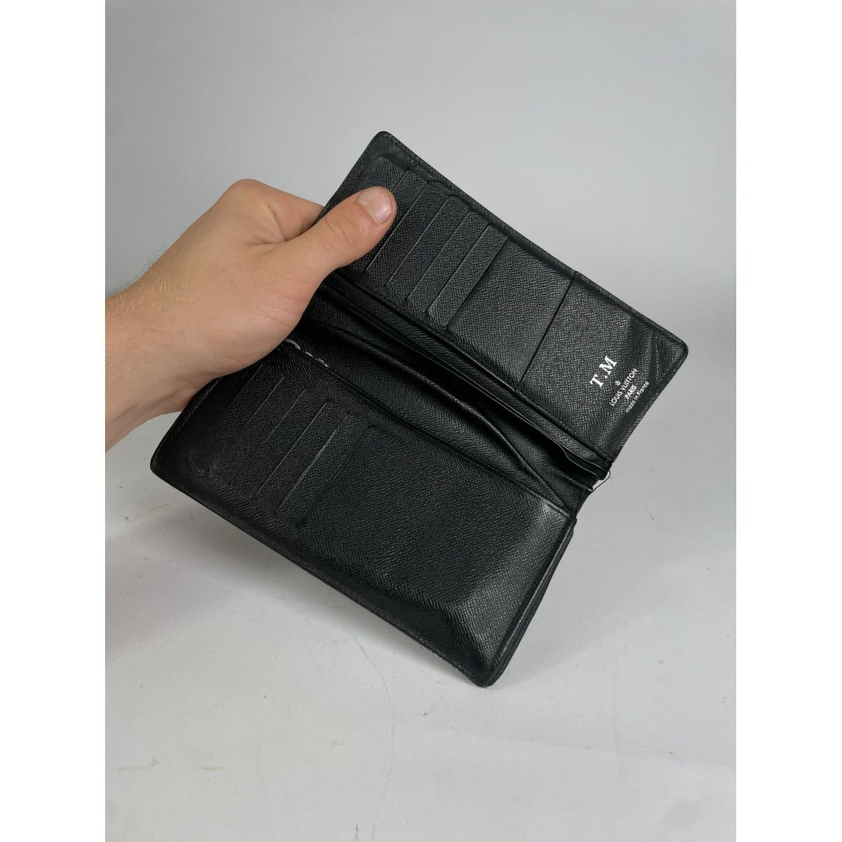 Louis Vuitton Black Leather Purse Size ONE SIZE - 4 Thumbnail