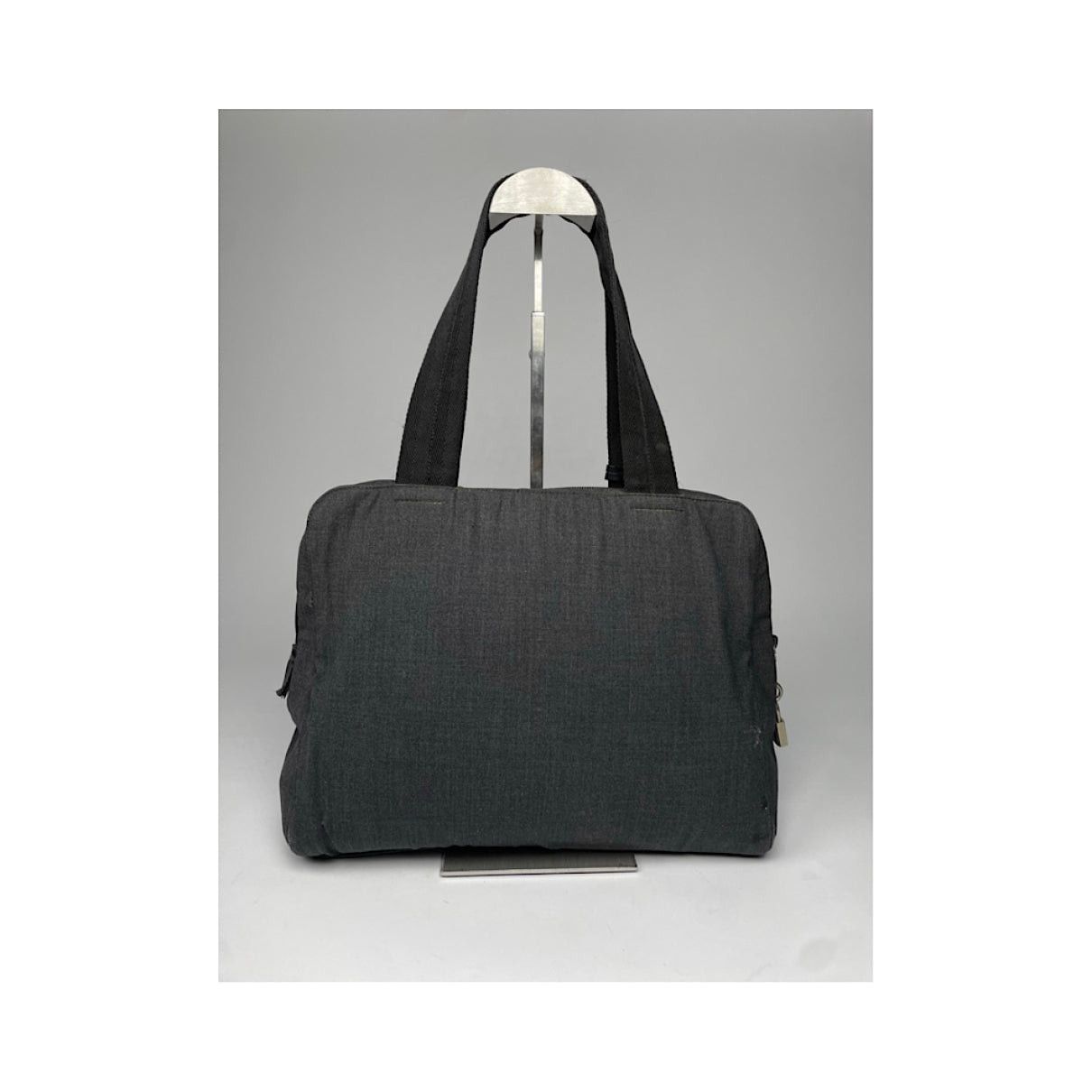 Prada Grey Cotton Handbag Size ONE SIZE - 5 Thumbnail
