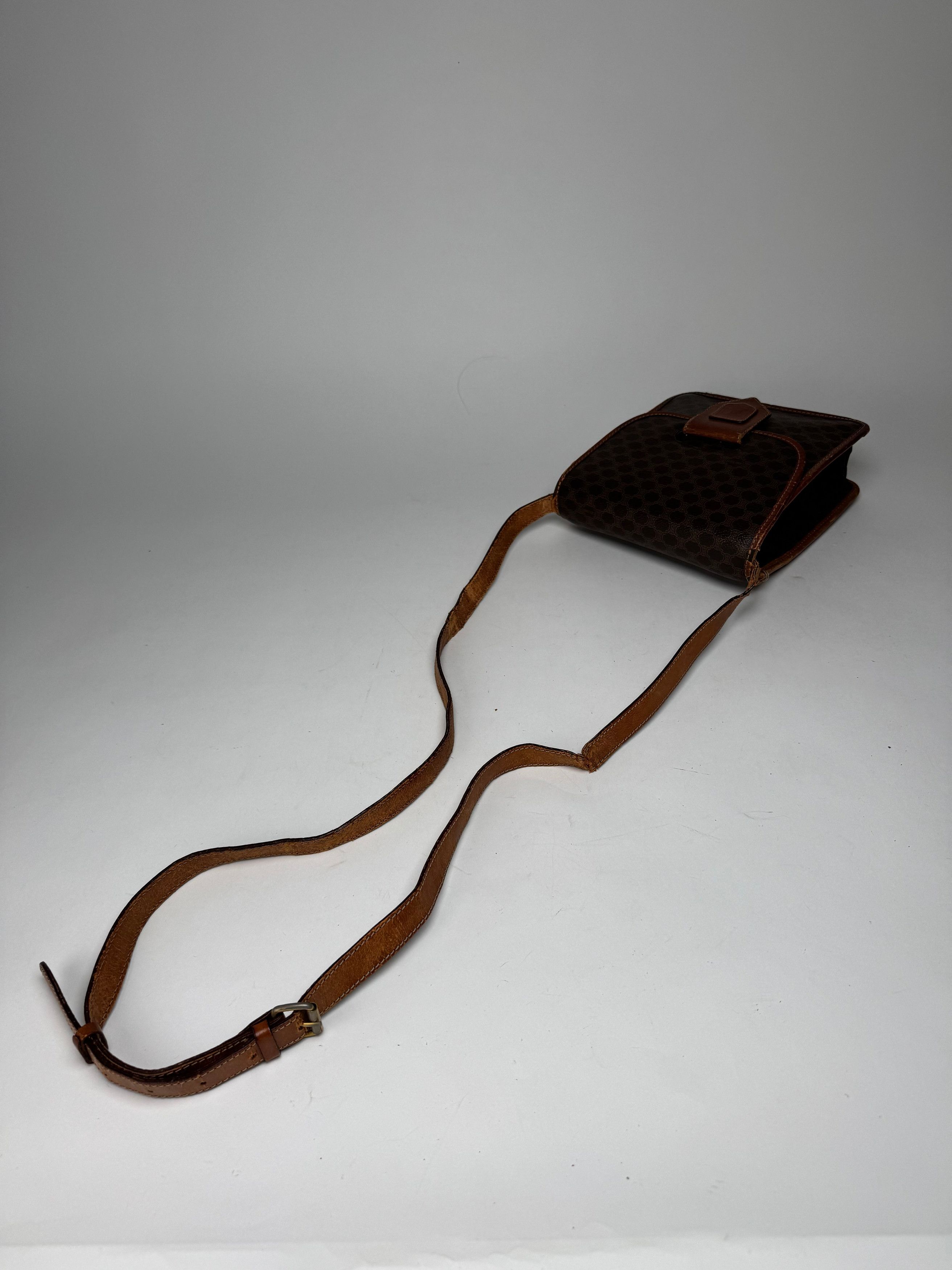 Celine Vintage Paris Triomphe Leather Bag Brown Size ONE SIZE - 14 Thumbnail