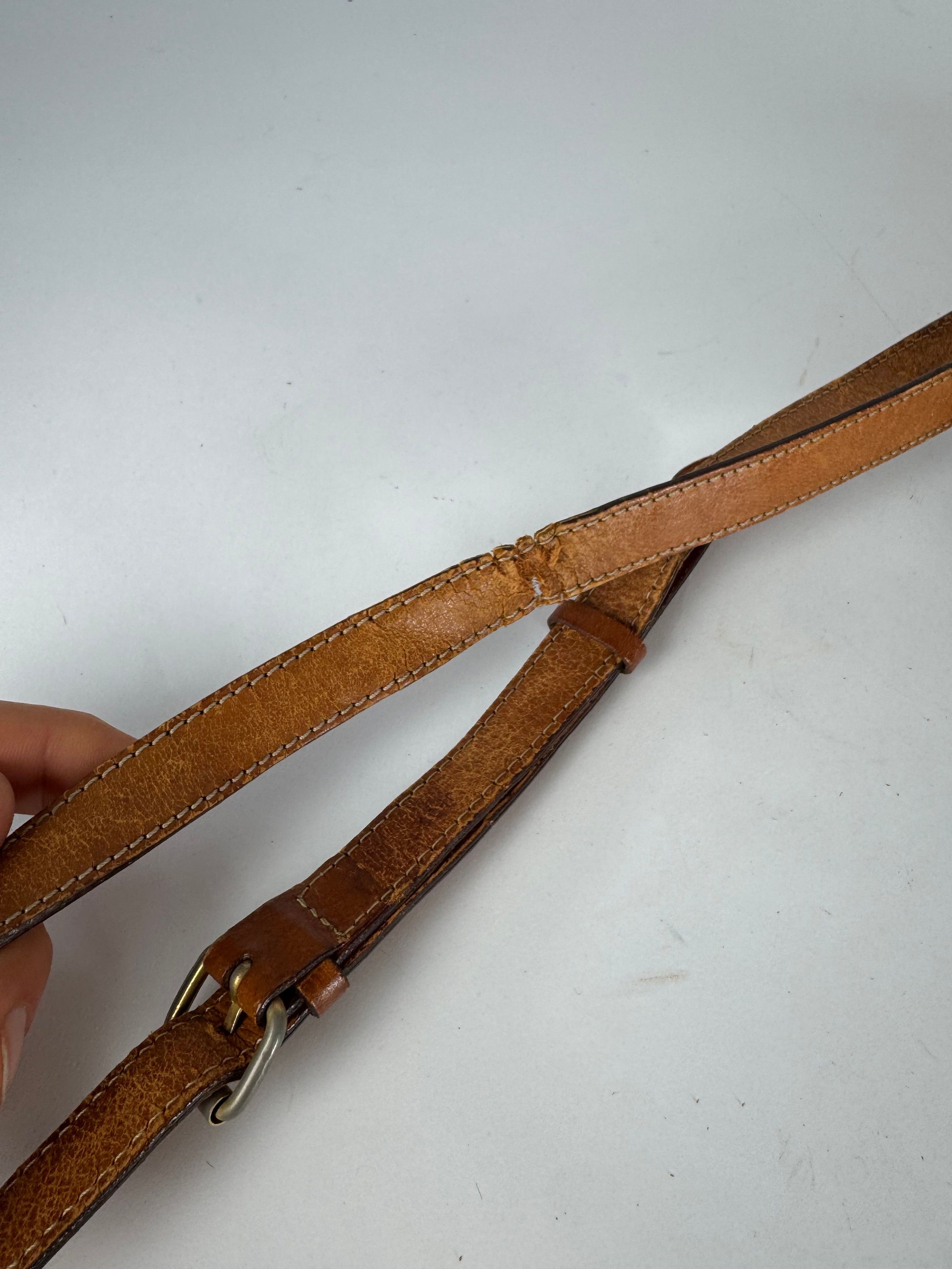 Celine Vintage Paris Triomphe Leather Bag Brown Size ONE SIZE - 15 Thumbnail