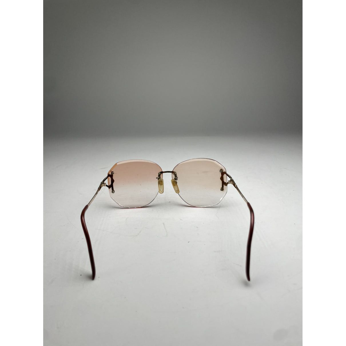 Balenciaga Pink Metal Sunglasses Size ONE SIZE - 4 Thumbnail