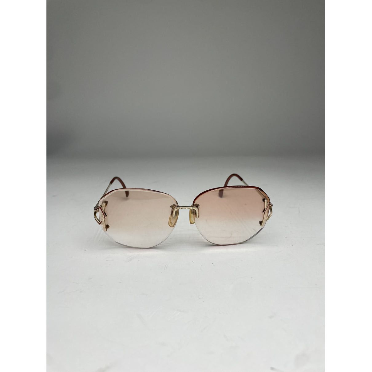 Balenciaga Pink Metal Sunglasses Size ONE SIZE - 2 Thumbnail