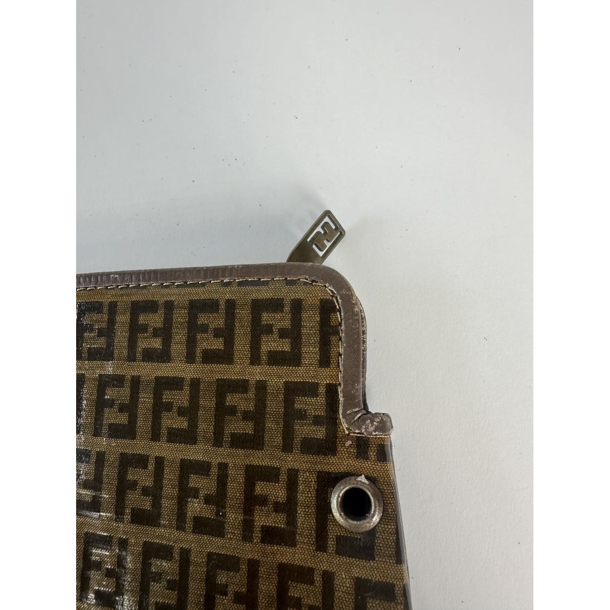 Fendi Baguette Brown Patent Leather Handbag Size ONE SIZE - 2 Thumbnail