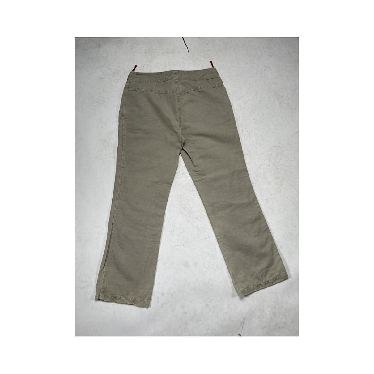 Prada Beige Linen Trouser Size 34" / US 12 / IT 48 - 2 Thumbnail