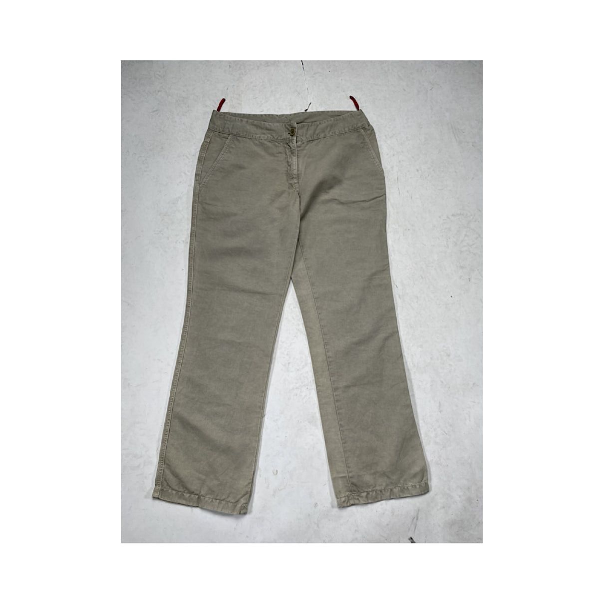 Prada Beige Linen Trouser Size 34" / US 12 / IT 48 - 5 Thumbnail