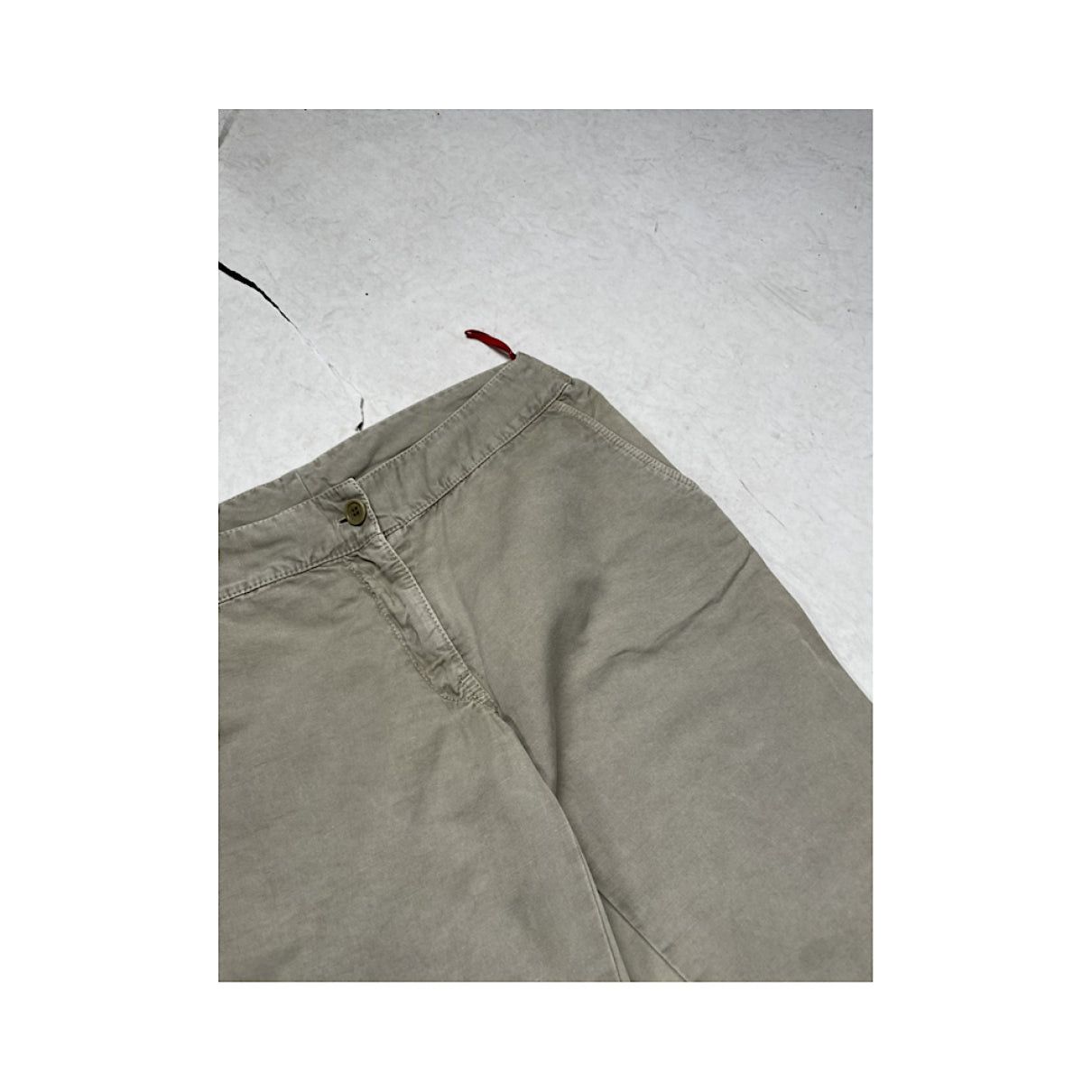 Prada Beige Linen Trouser Size 34" / US 12 / IT 48 - 4 Thumbnail