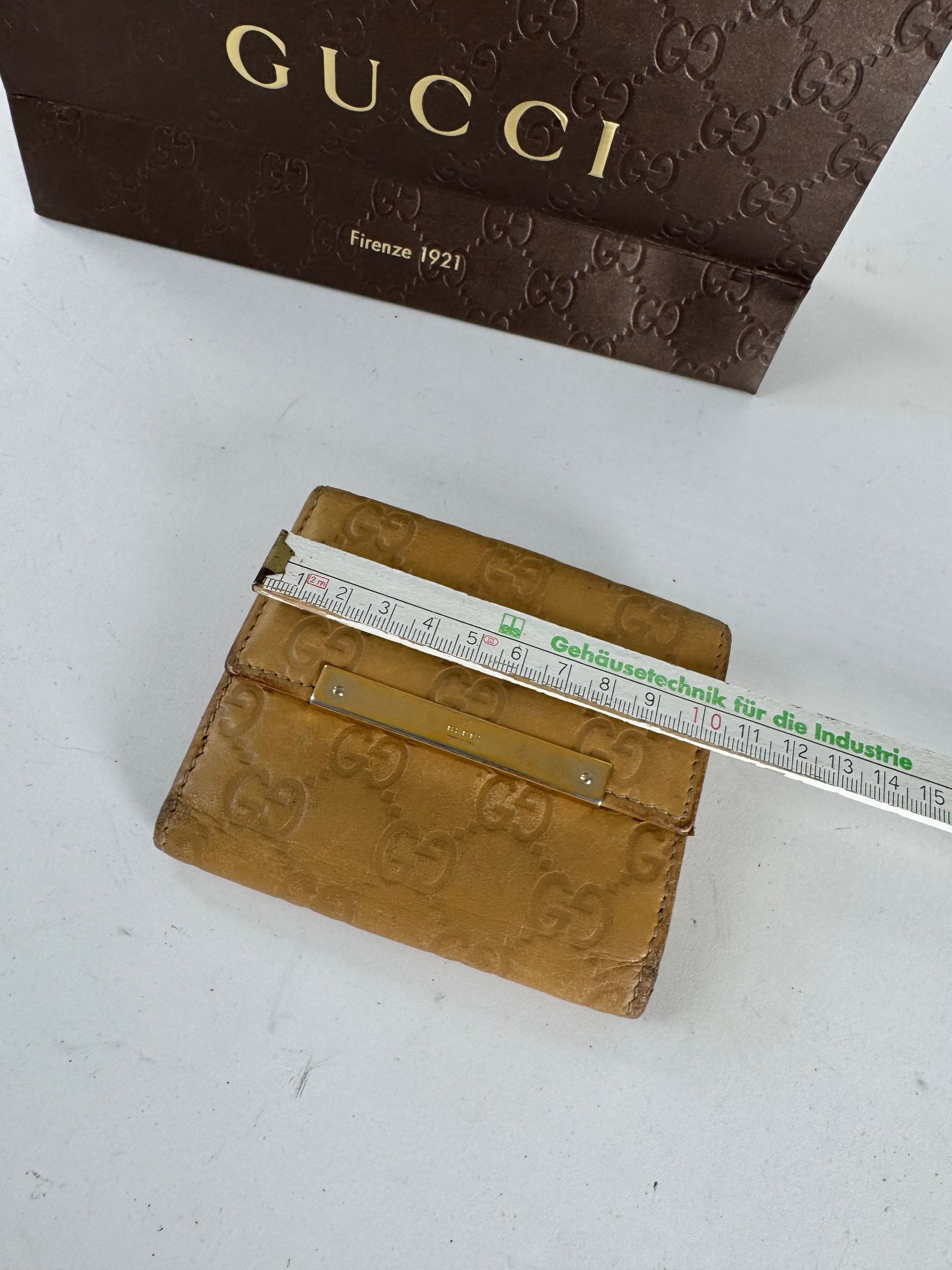 Gucci Vintage Monogram Leather wallet gold Size ONE SIZE - 4 Thumbnail