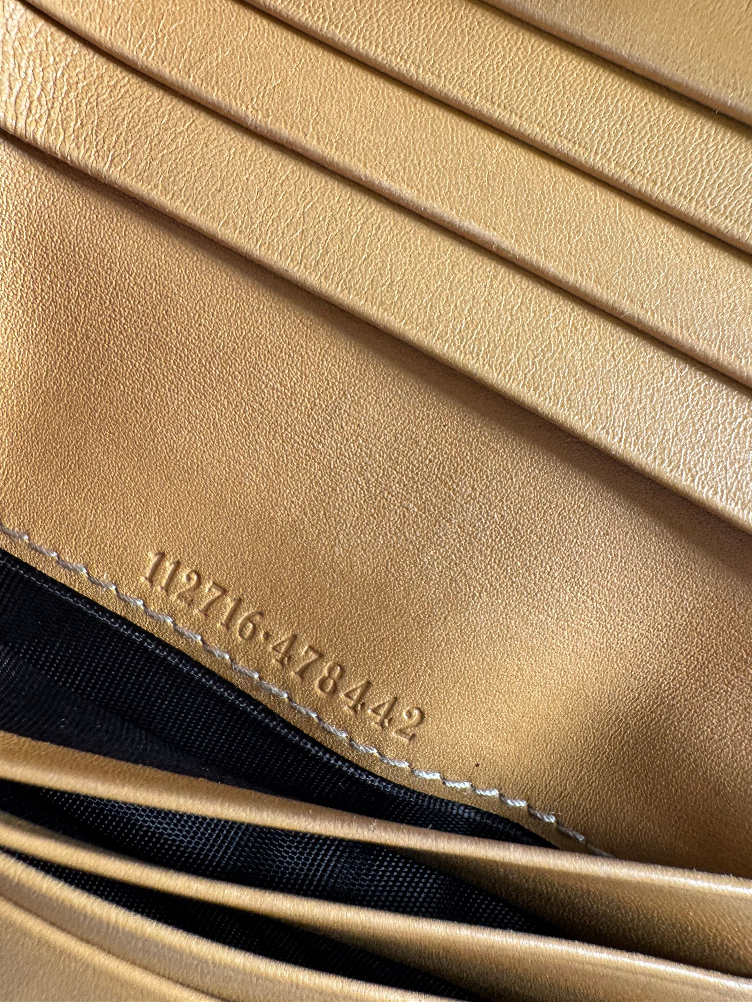 Gucci Vintage Monogram Leather wallet gold Size ONE SIZE - 6 Thumbnail