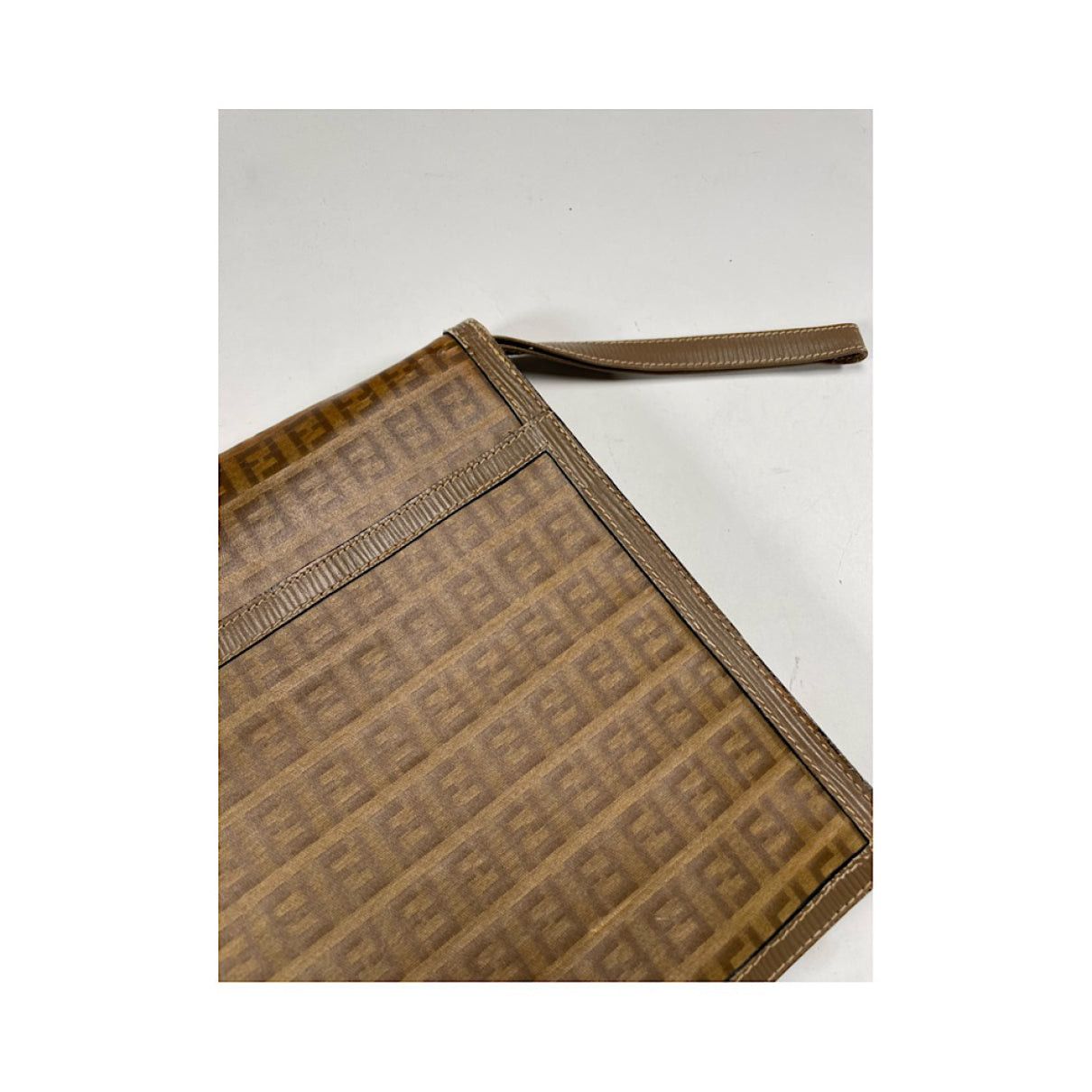 Fendi Baguette Brown Leather Clutch Bag Size ONE SIZE - 5 Thumbnail