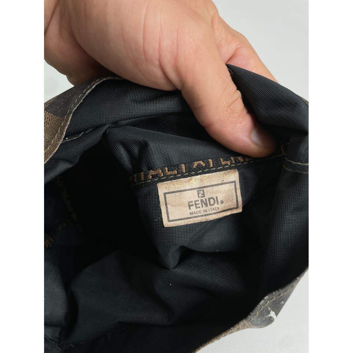 Fendi Baguette Brown Leather Handbag Size ONE SIZE - 3 Thumbnail