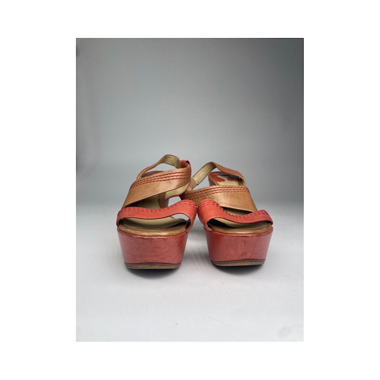 Chloe Chloé Orange Leather Heel Size US 4 / IT 34 - 4 Thumbnail