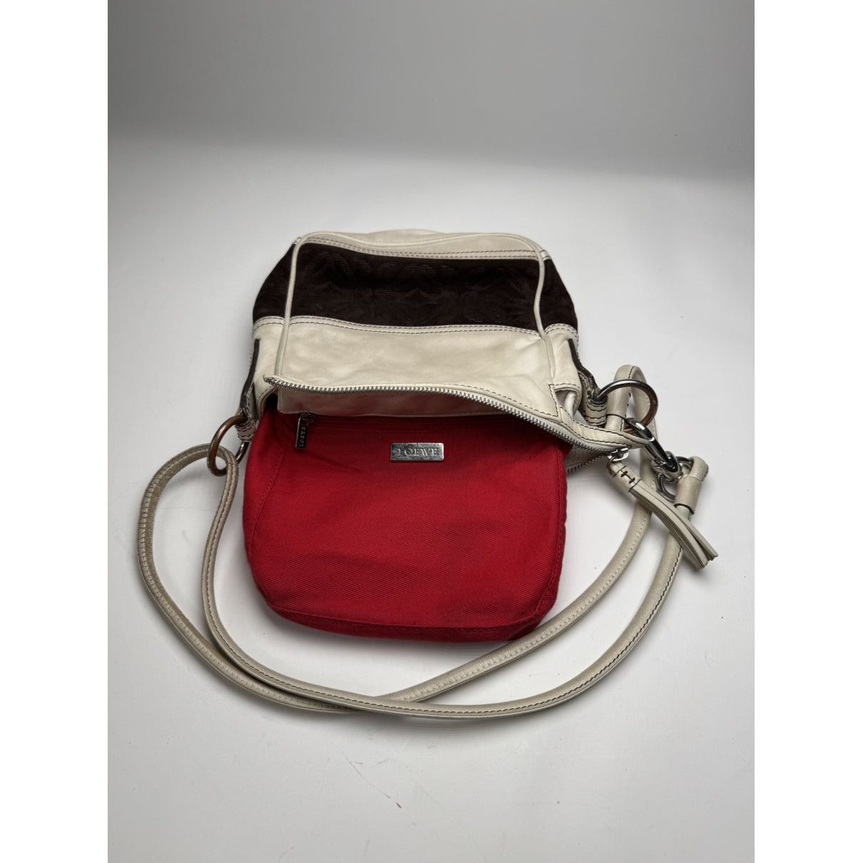 Loewe Flamenco White Leather Handbag Size ONE SIZE - 2 Thumbnail