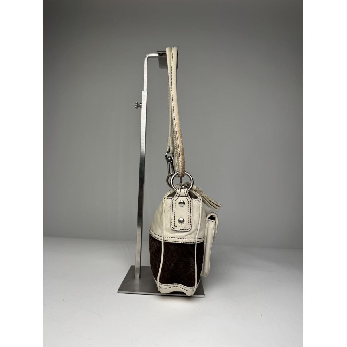 Loewe Flamenco White Leather Handbag Size ONE SIZE - 3 Thumbnail