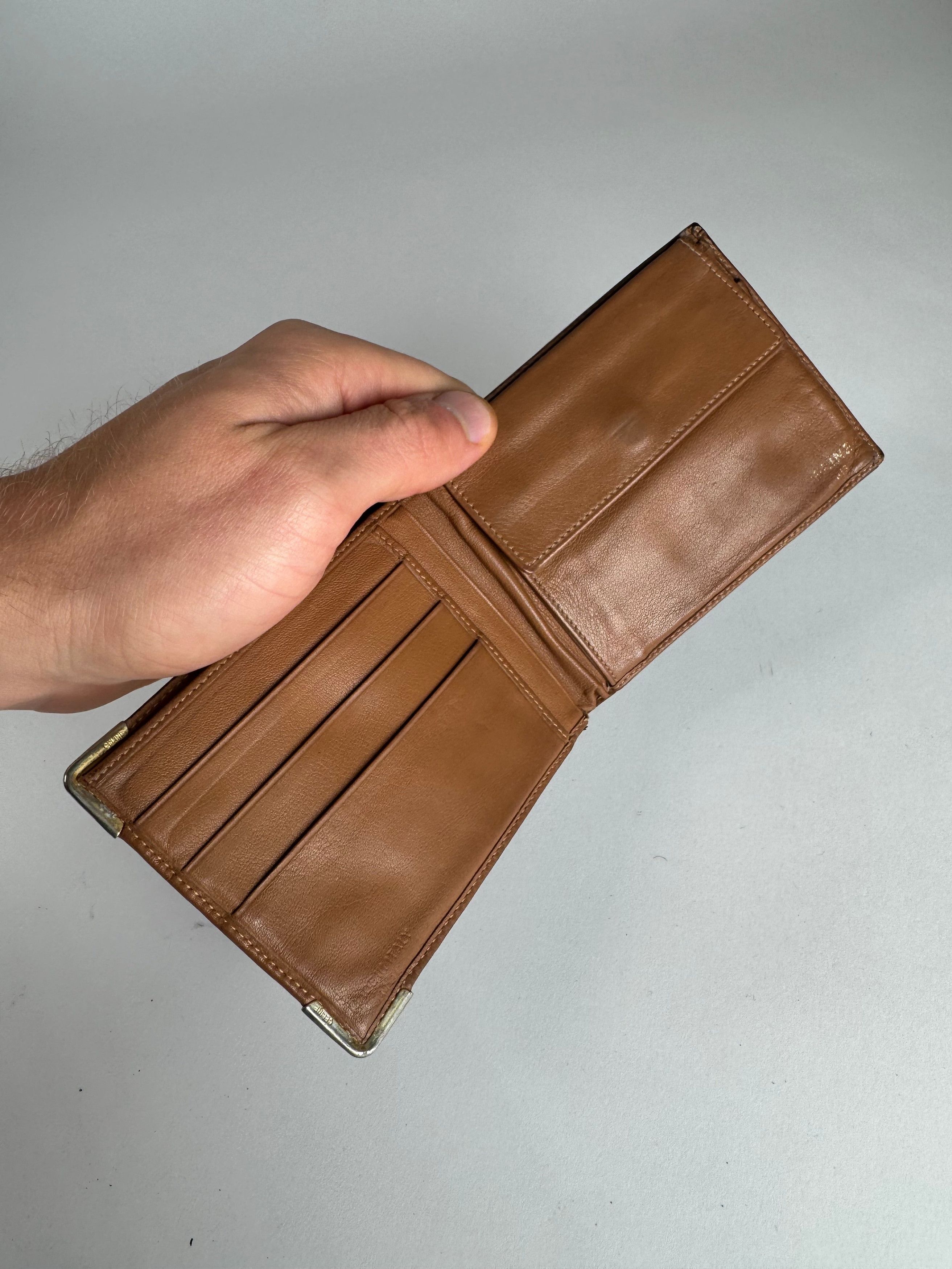 Celine Vintage Paris Leather Monogram Card Holder Brown Size ONE SIZE - 4 Thumbnail