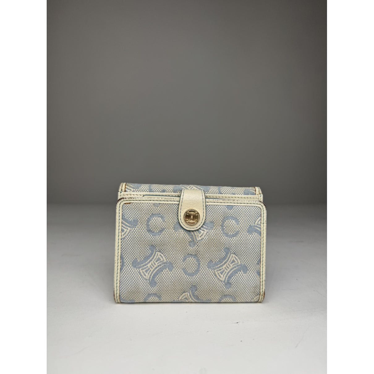 Celine Triomphe White Leather Wallet Size ONE SIZE - 2 Thumbnail