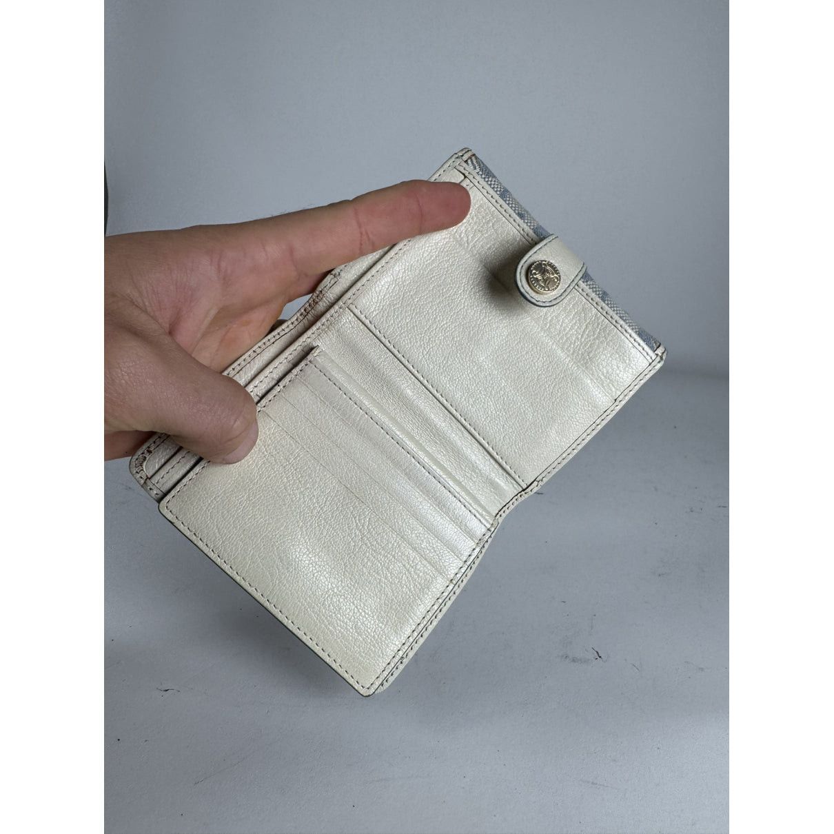 Celine Triomphe White Leather Wallet Size ONE SIZE - 5 Thumbnail