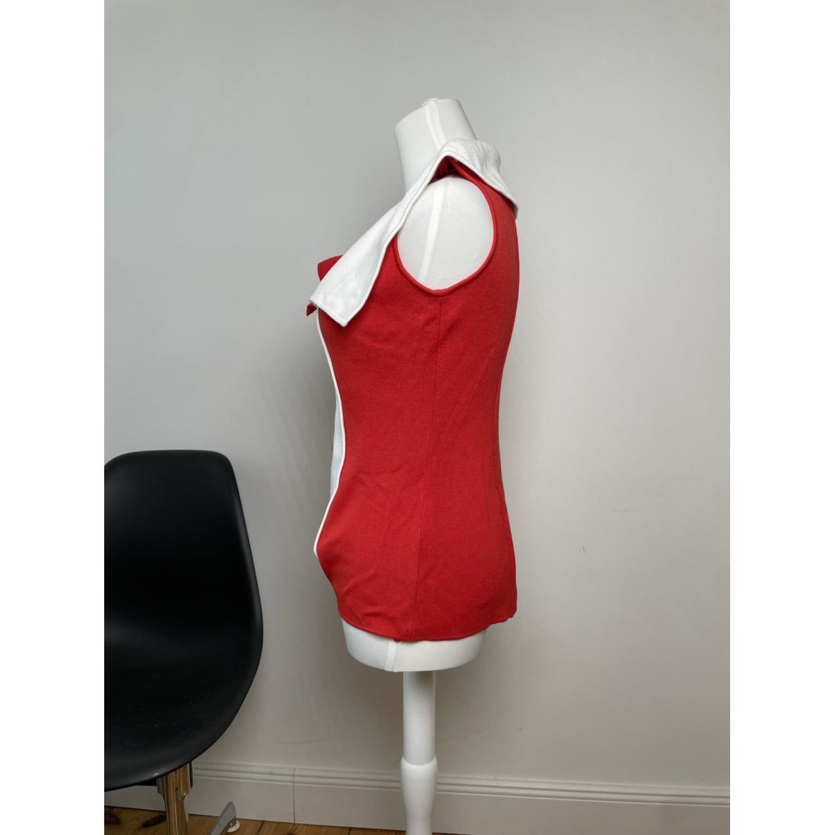 Dior Red Cotton Top Size M / US 6-8 / IT 42-44 - 3 Thumbnail
