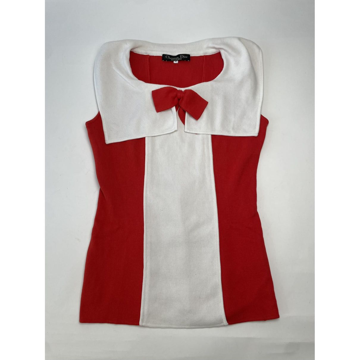 Dior Red Cotton Top Size M / US 6-8 / IT 42-44 - 5 Thumbnail