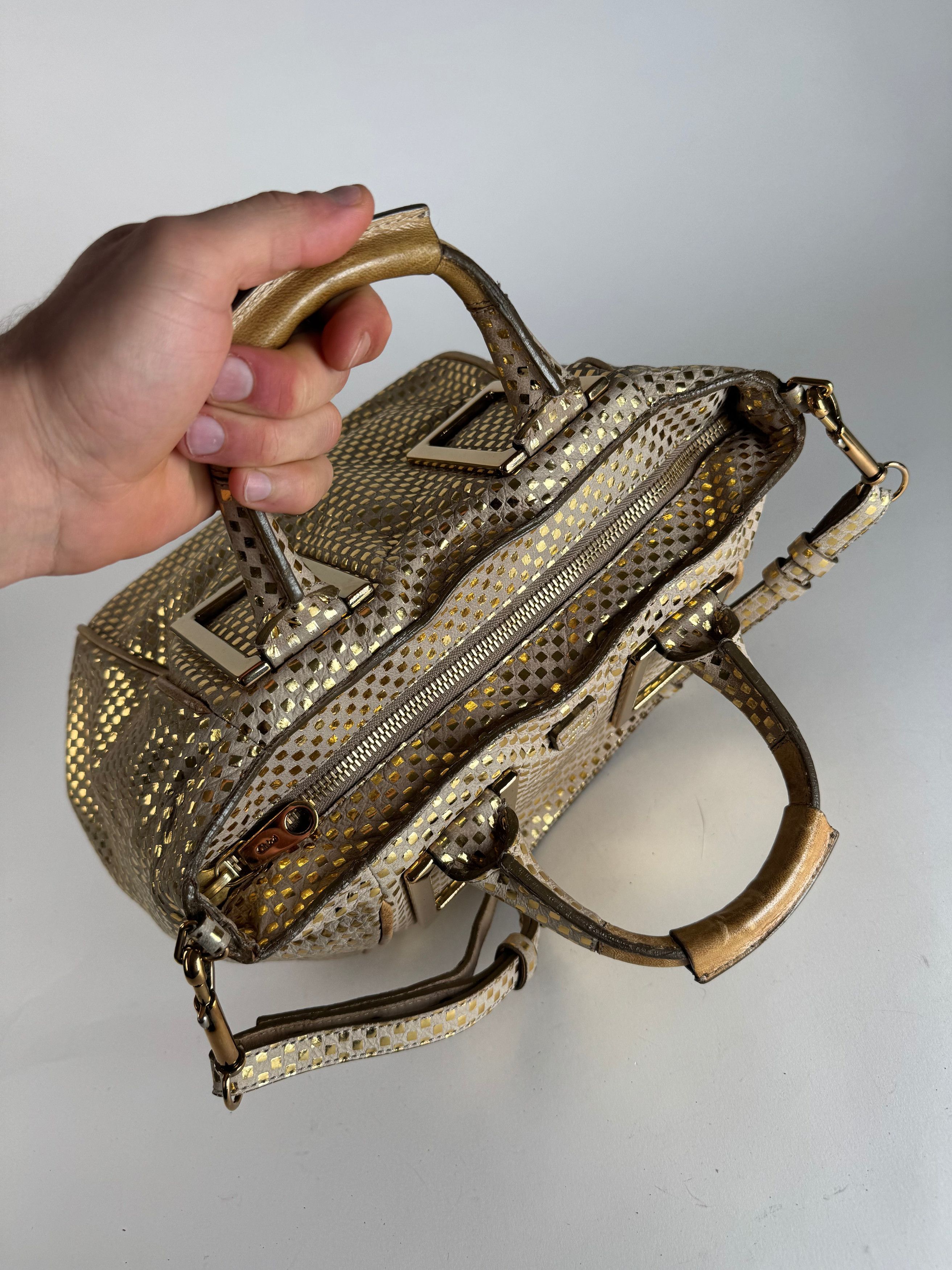 Chloe Vintage 2-Way Leather Bag golden Size ONE SIZE - 15 Thumbnail