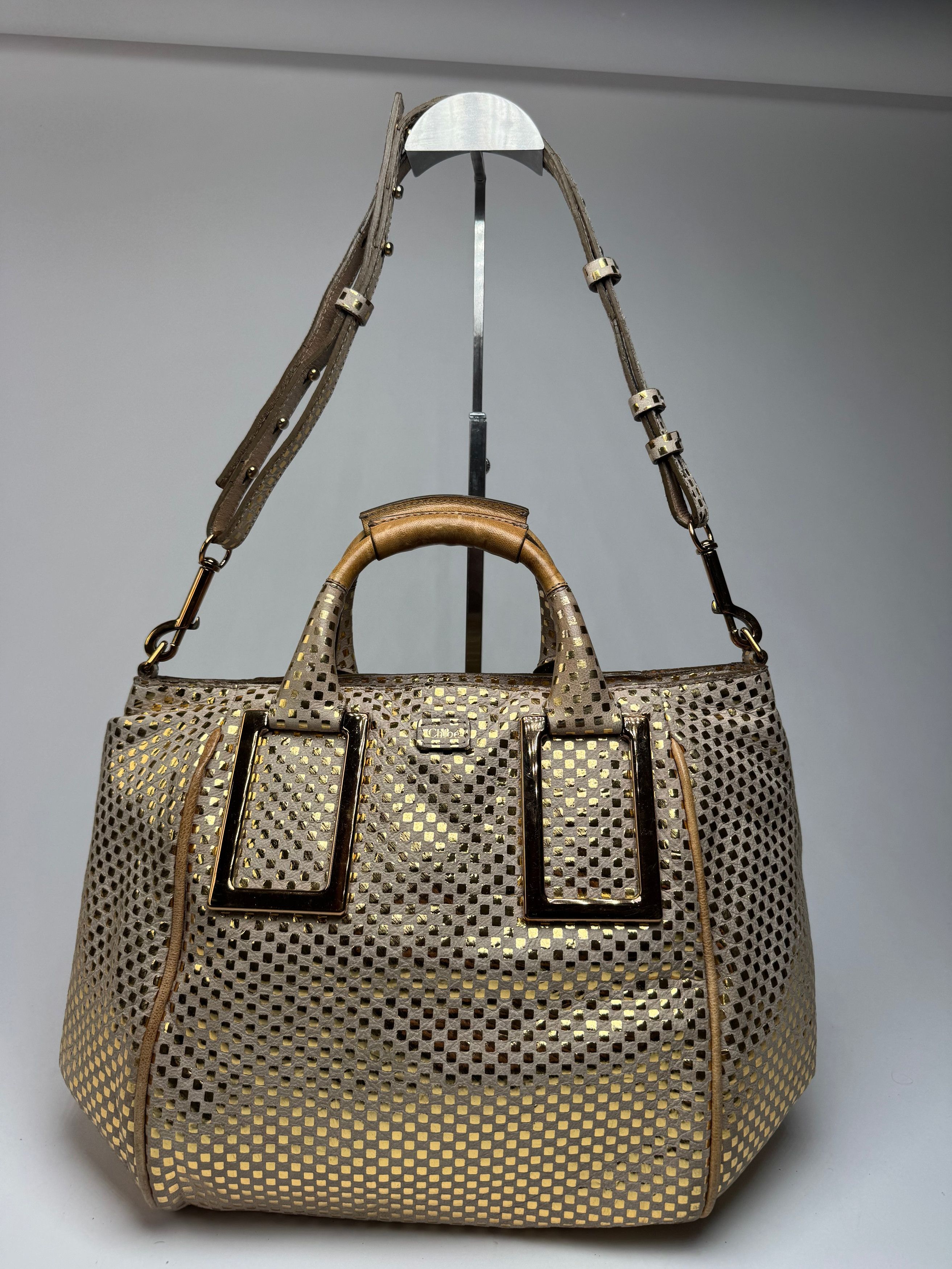 Chloe Vintage 2-Way Leather Bag golden Size ONE SIZE - 9 Thumbnail