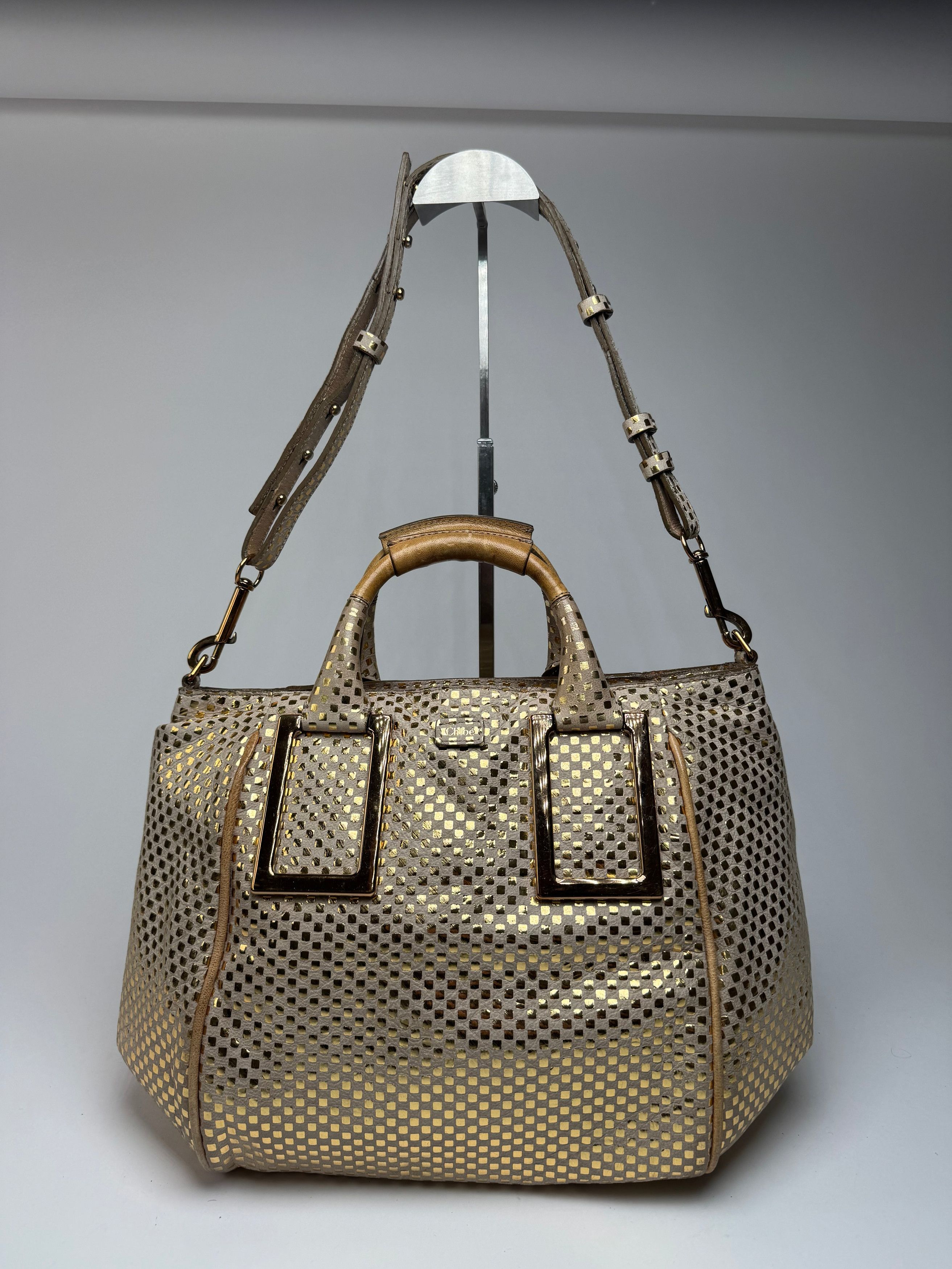 Chloe Vintage 2-Way Leather Bag golden Size ONE SIZE - 5 Thumbnail