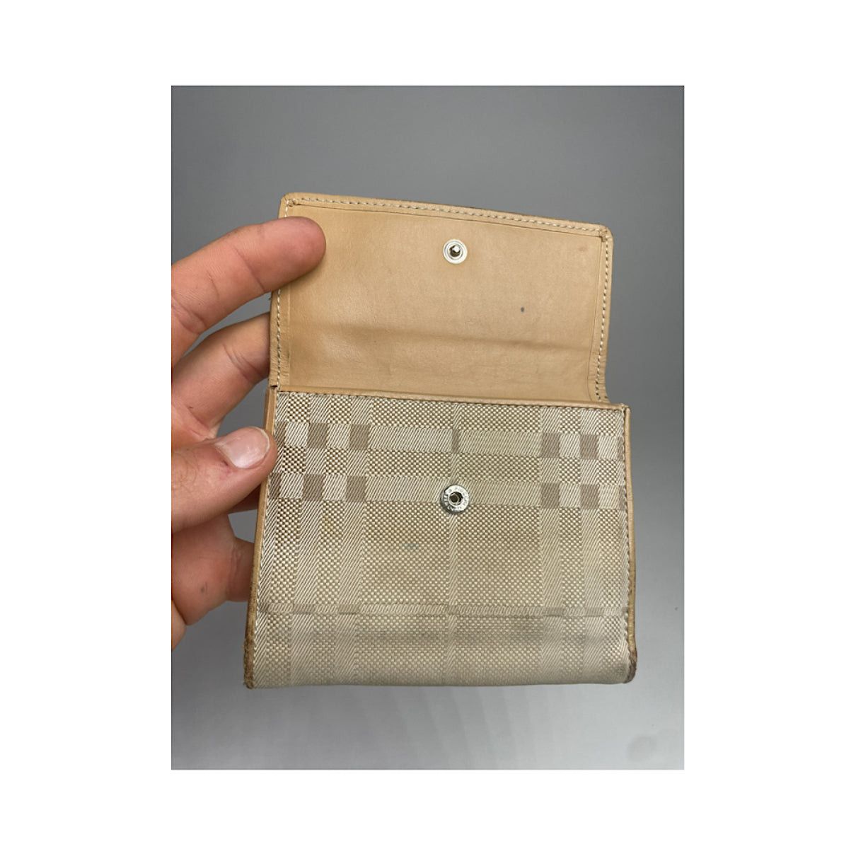 Burberry Beige Leather Wallet Size ONE SIZE - 3 Thumbnail