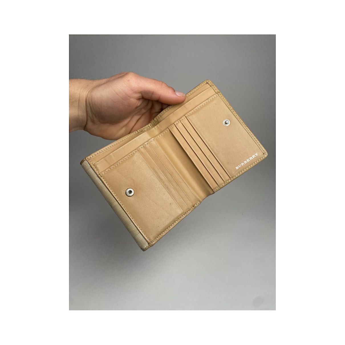 Burberry Beige Leather Wallet Size ONE SIZE - 5 Thumbnail