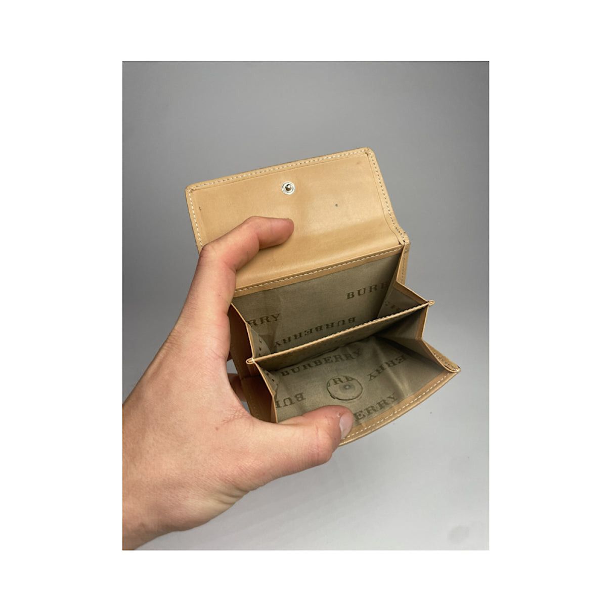 Burberry Beige Leather Wallet Size ONE SIZE - 4 Thumbnail