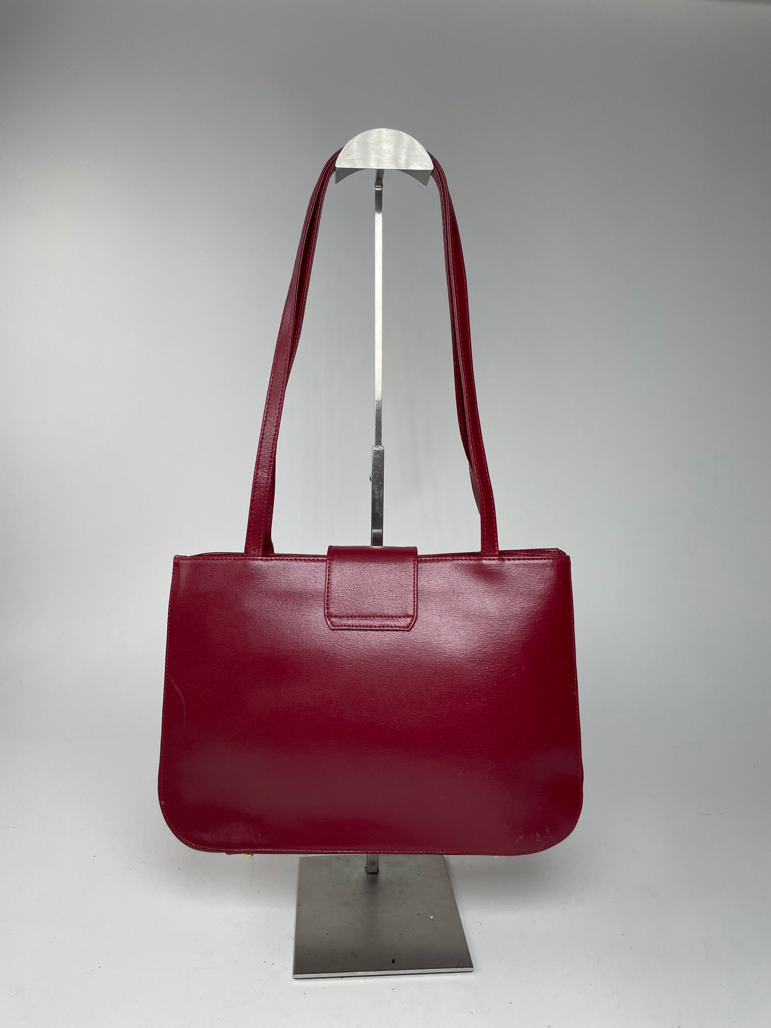 Givenchy Vintage Whip Leather Shopper Bag Red Size ONE SIZE - 4 Thumbnail