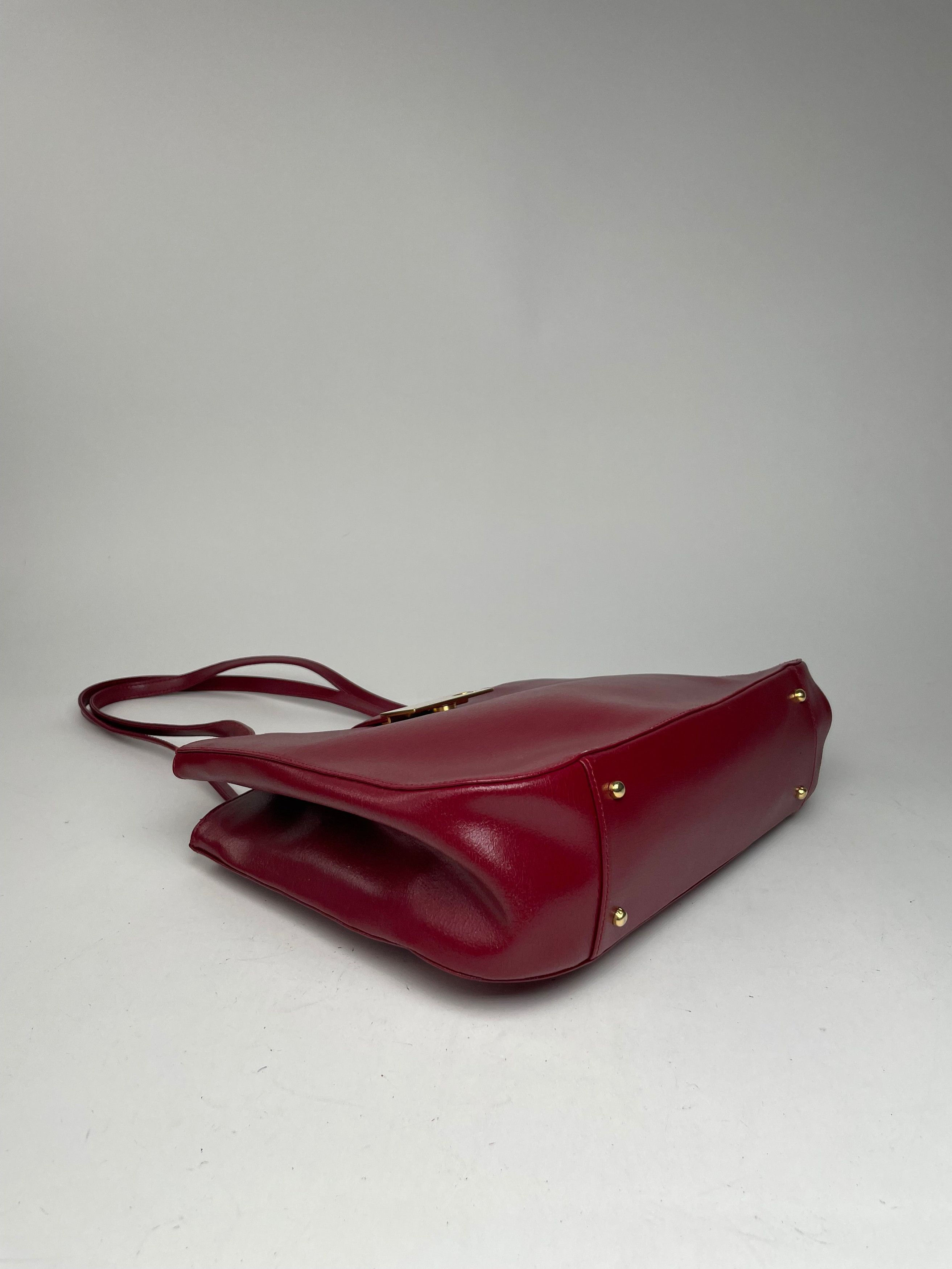 Givenchy Vintage Whip Leather Shopper Bag Red Size ONE SIZE - 13 Thumbnail