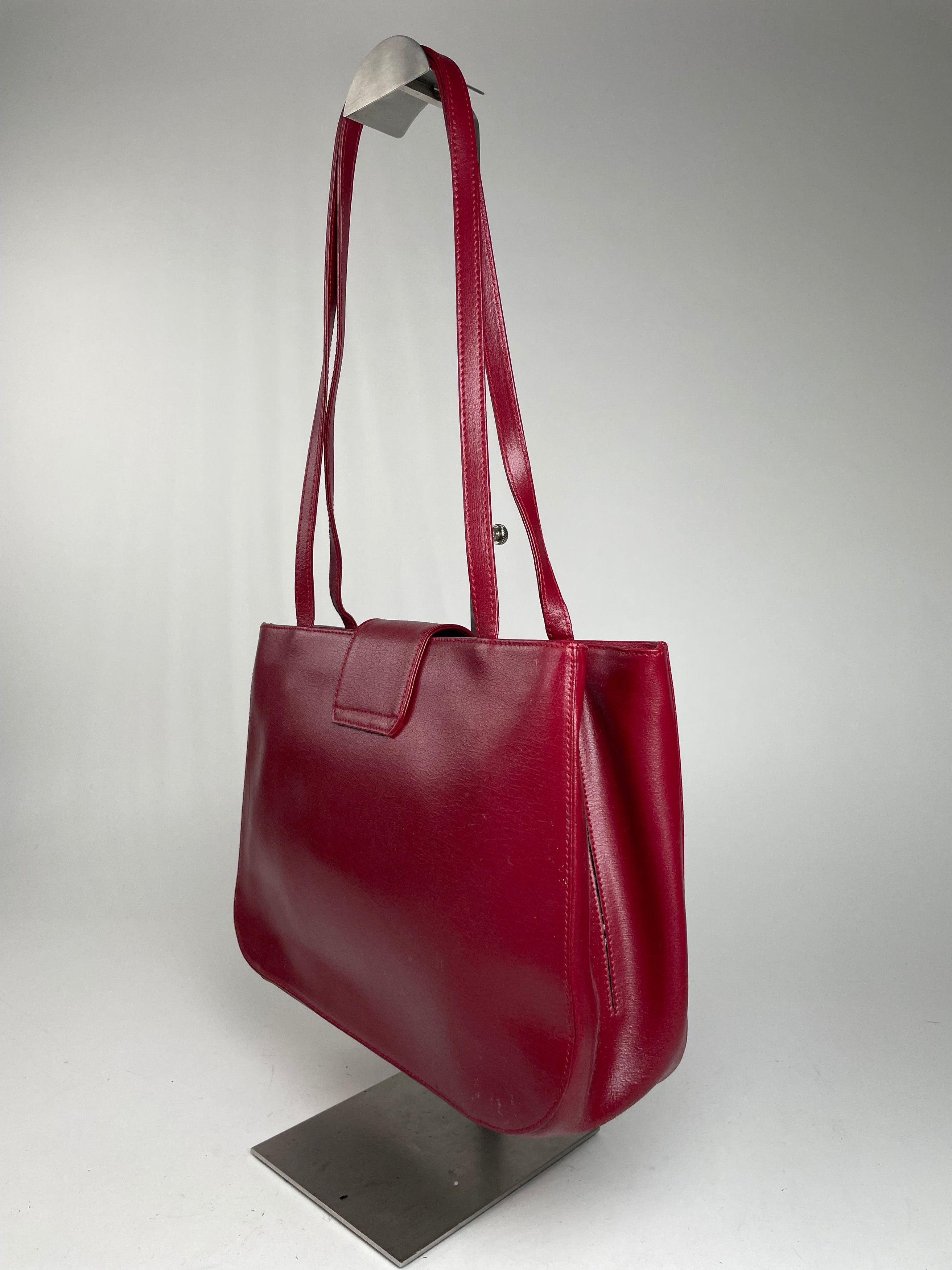 Givenchy Vintage Whip Leather Shopper Bag Red Size ONE SIZE - 12 Thumbnail