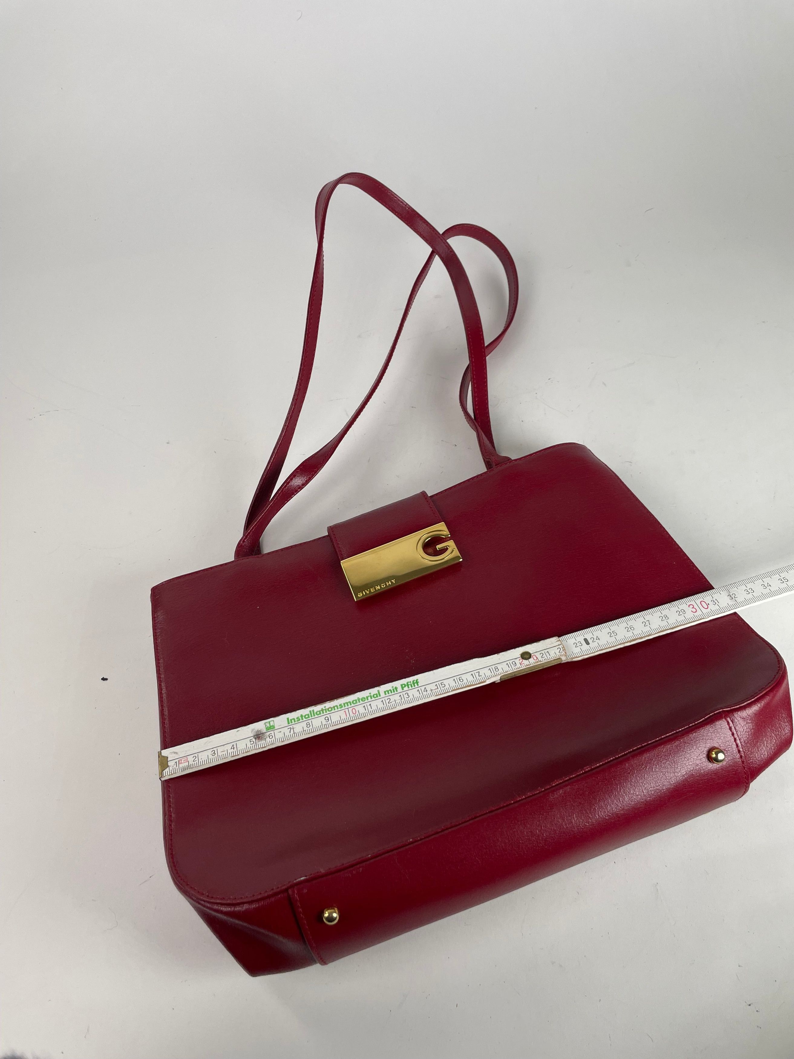 Givenchy Vintage Whip Leather Shopper Bag Red Size ONE SIZE - 3 Thumbnail