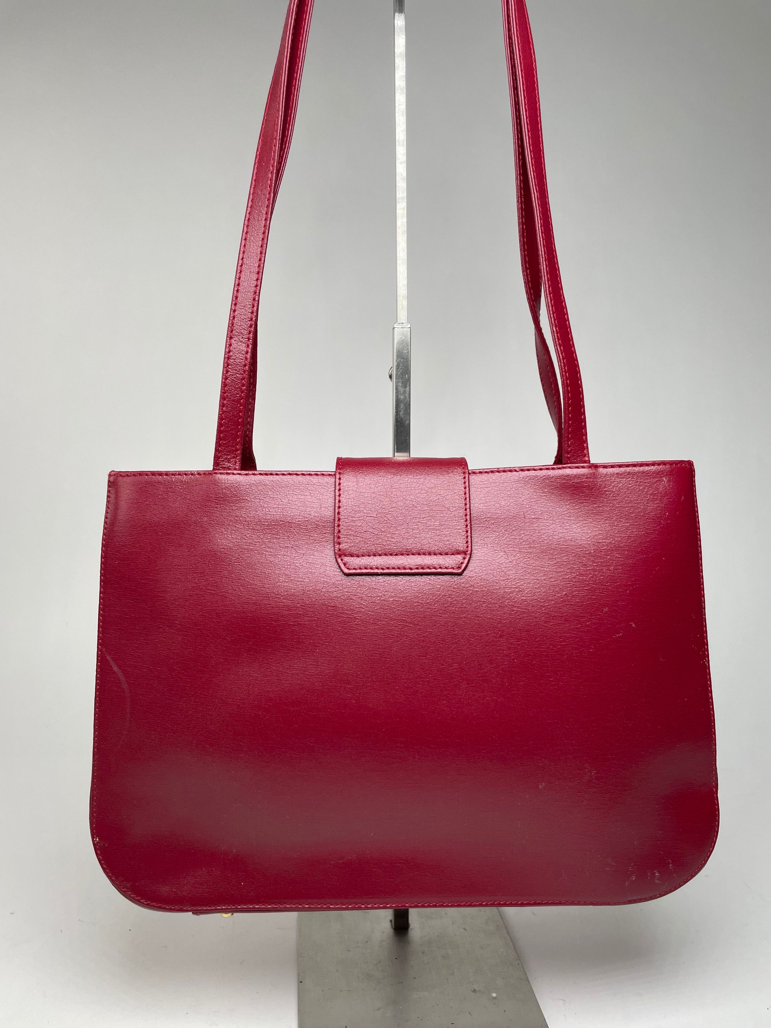 Givenchy Vintage Whip Leather Shopper Bag Red Size ONE SIZE - 15 Thumbnail