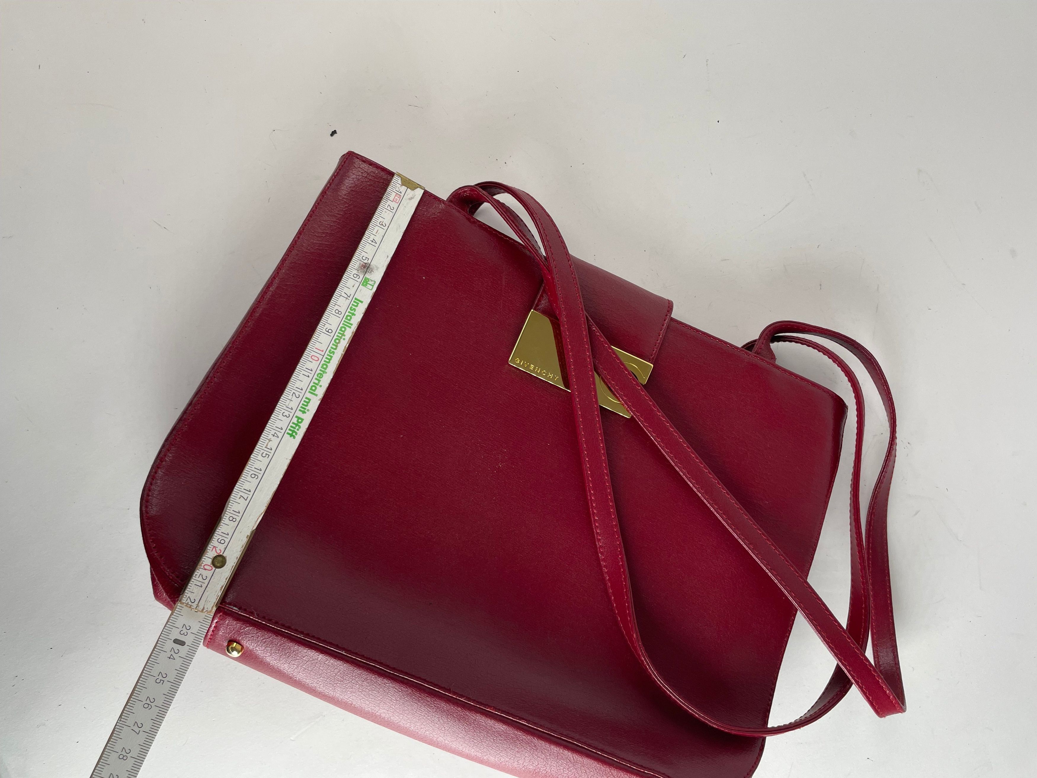 Givenchy Vintage Whip Leather Shopper Bag Red Size ONE SIZE - 16 Thumbnail