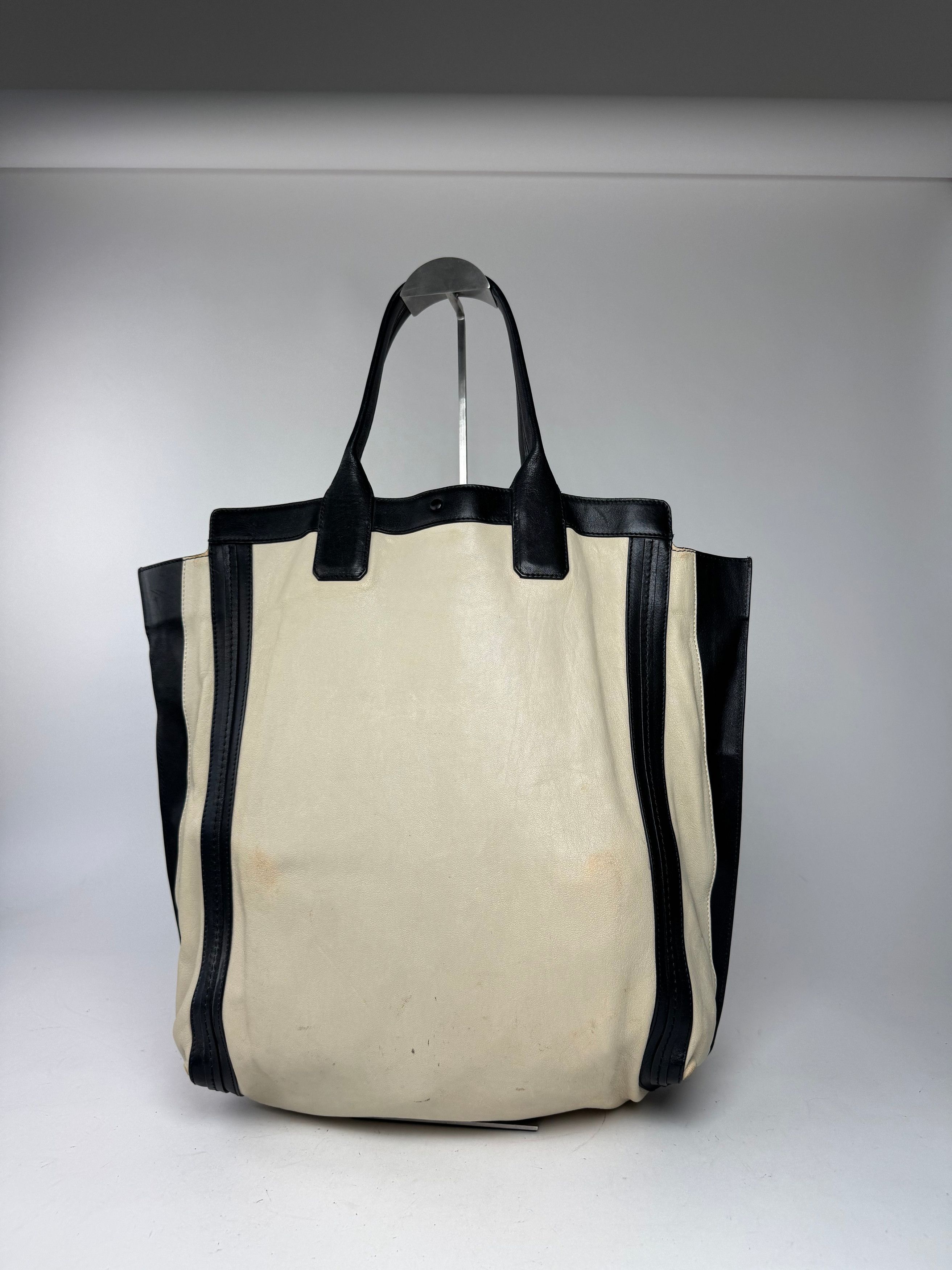 Chloe Vintage Alison leather Shopper Bag beige black Size ONE SIZE - 9 Thumbnail