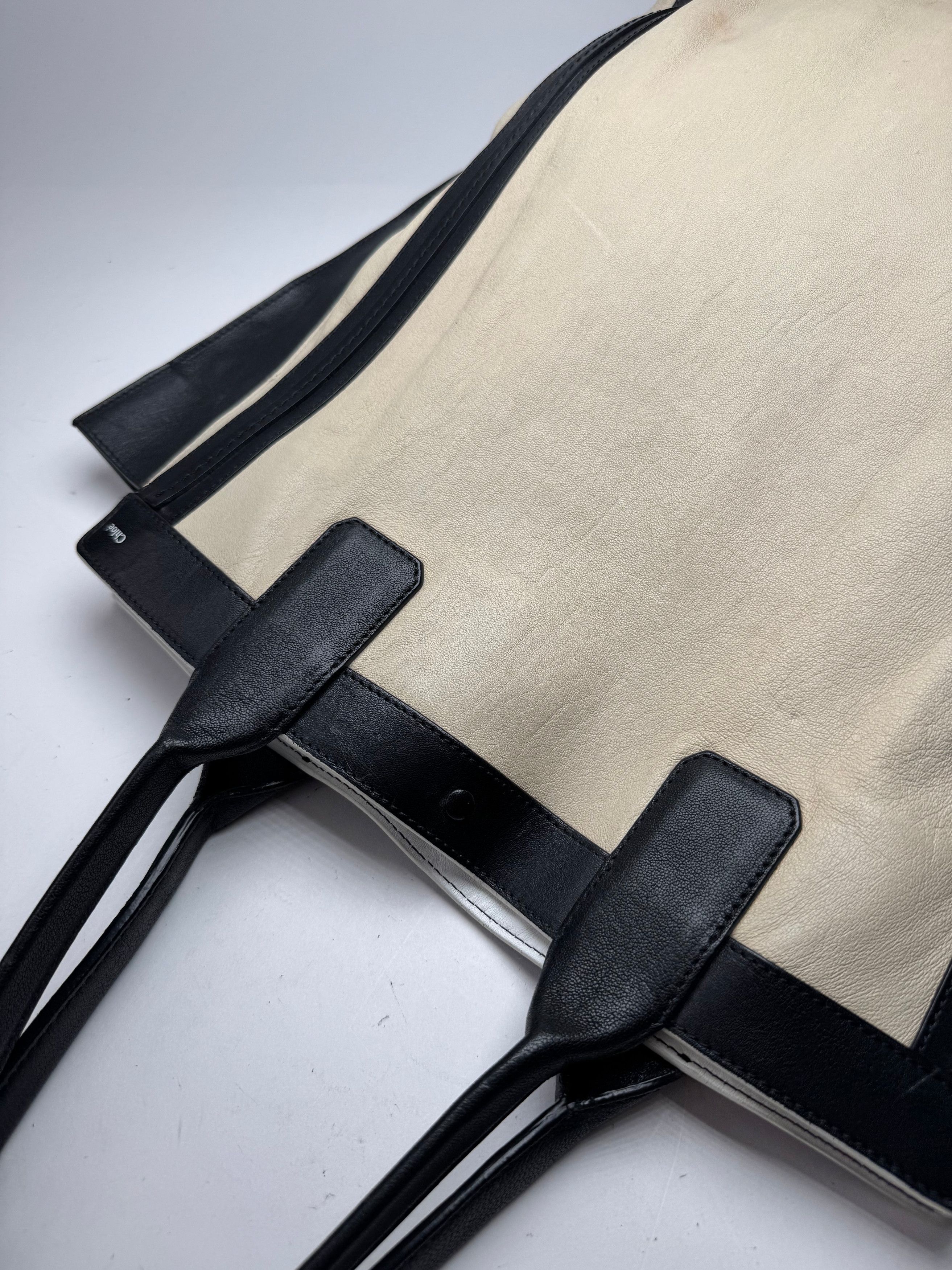 Chloe Vintage Alison leather Shopper Bag beige black Size ONE SIZE - 10 Thumbnail