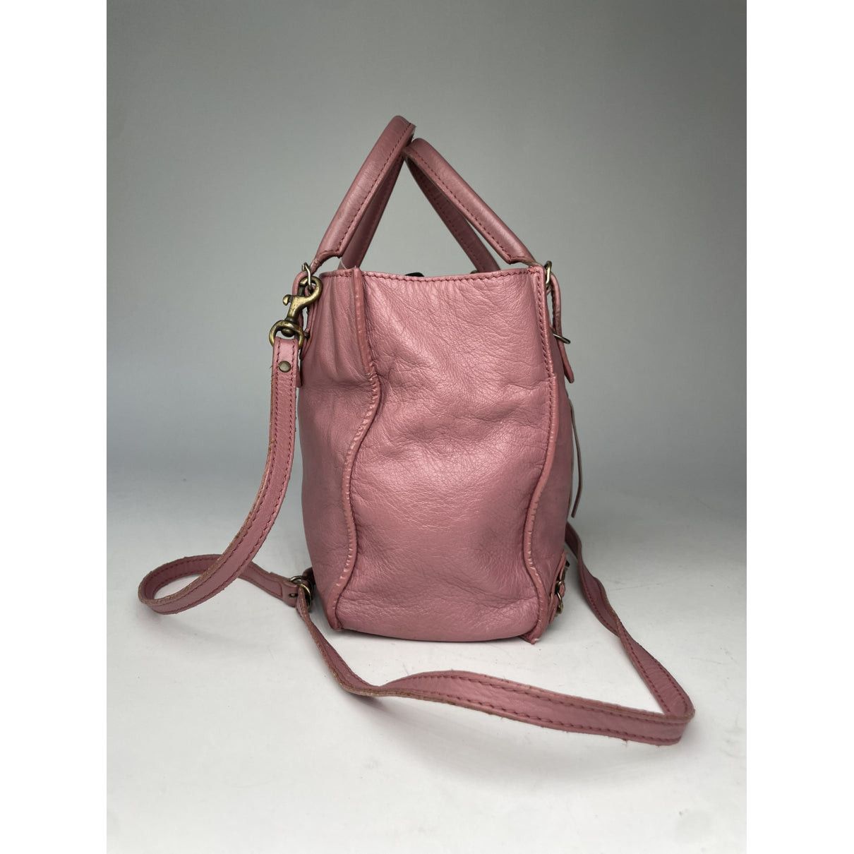 Balenciaga City Pink Leather Handbag Size ONE SIZE - 5 Thumbnail