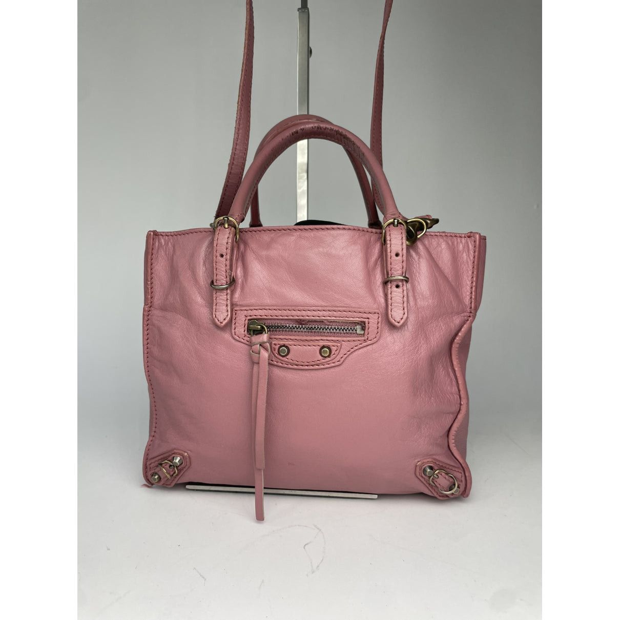 Balenciaga City Pink Leather Handbag Size ONE SIZE - 4 Thumbnail