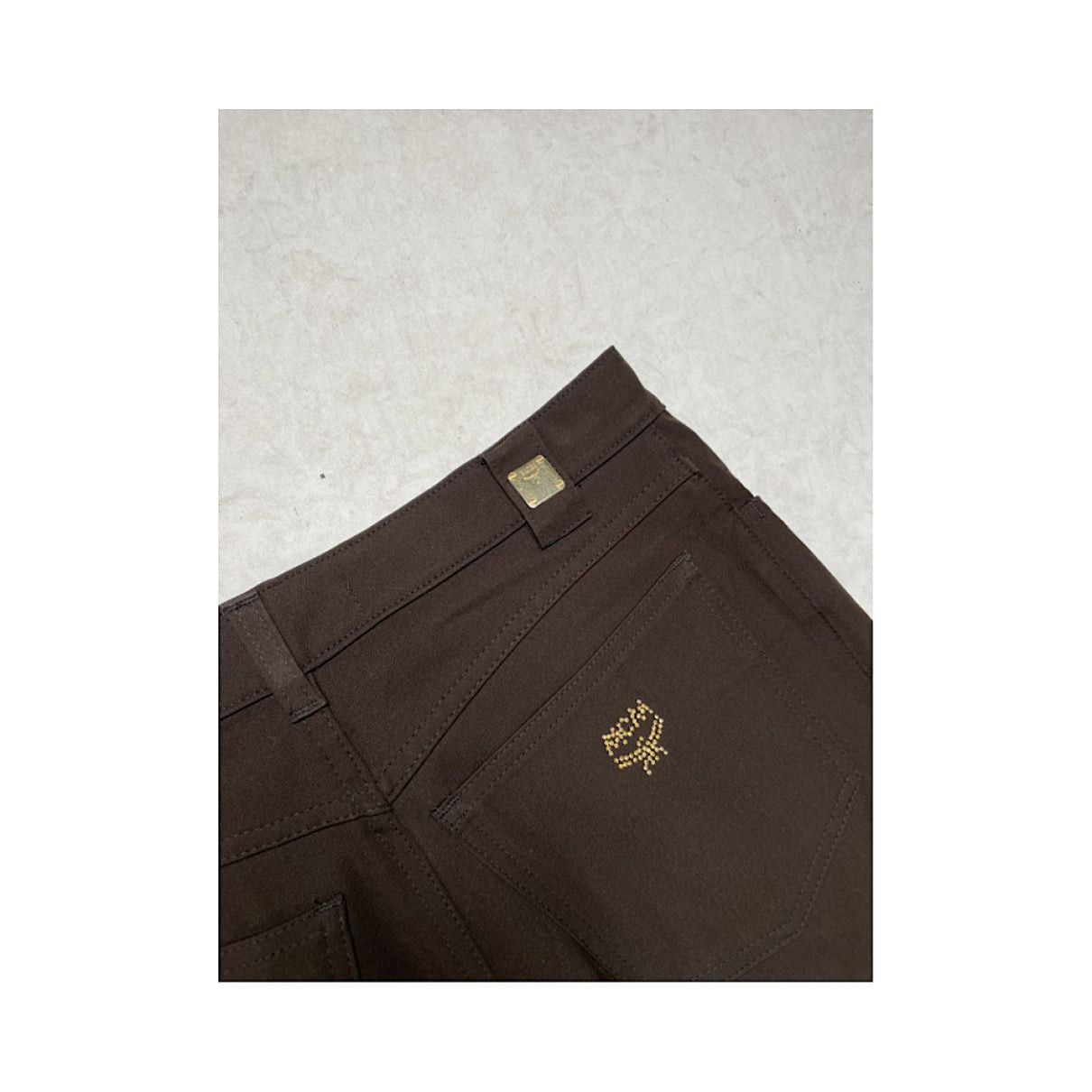 MCM Brown Polyester Trouser Size 30" / US 8 / IT 44 - 2 Thumbnail
