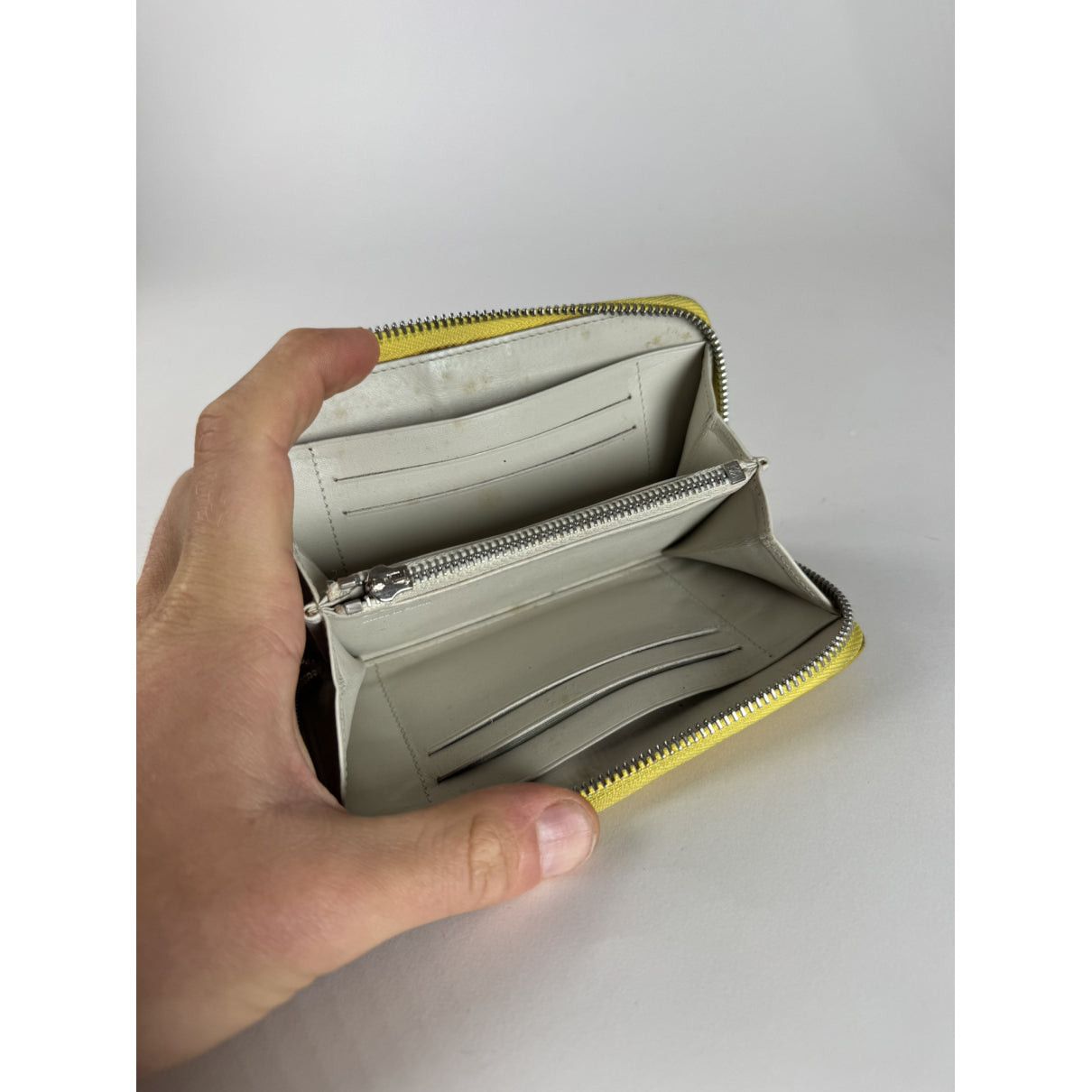 Loewe Puzzle Yellow Leather Wallet Size ONE SIZE - 4 Thumbnail