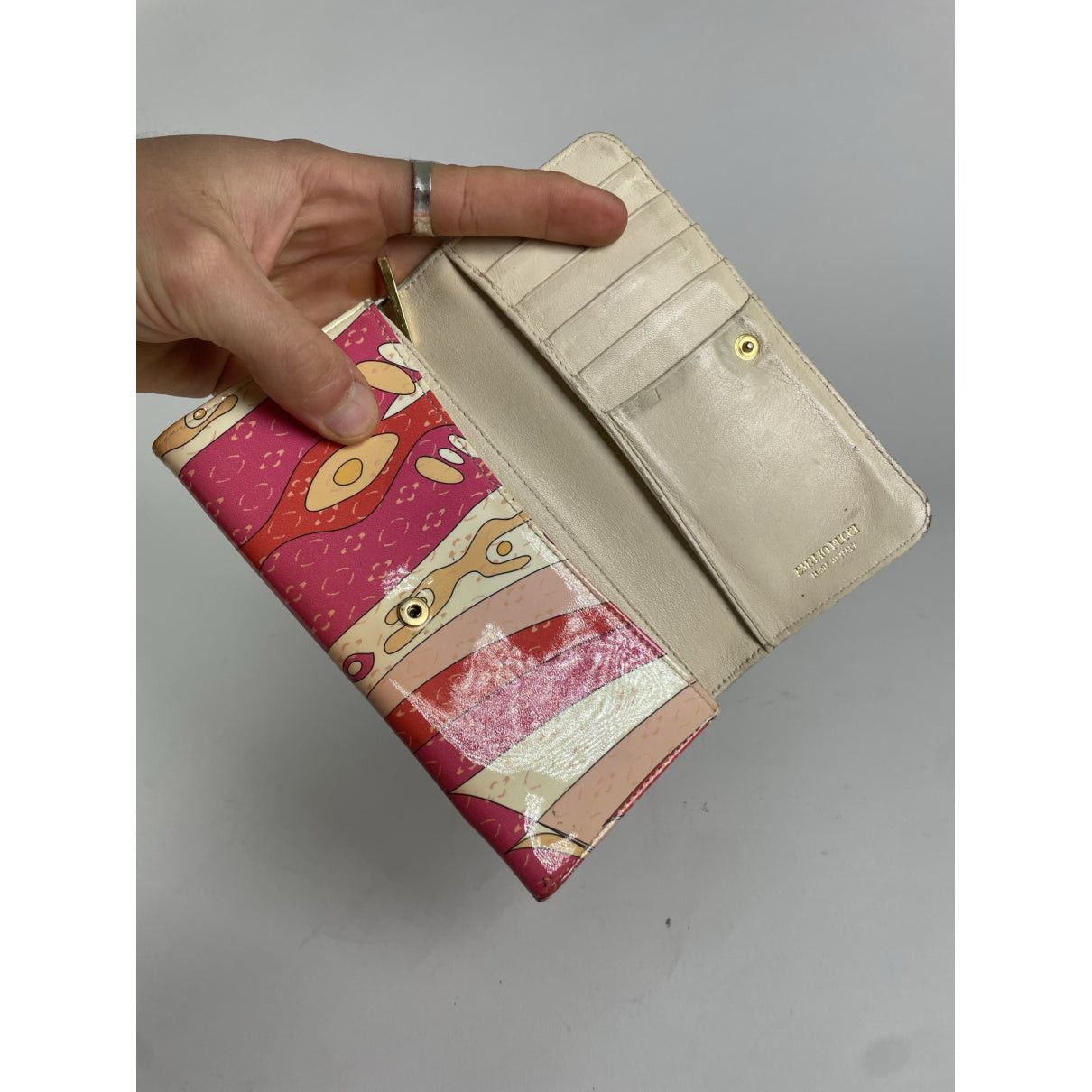 Emilio Pucci Multicolour Patent Leather Wallet Size ONE SIZE - 3 Thumbnail