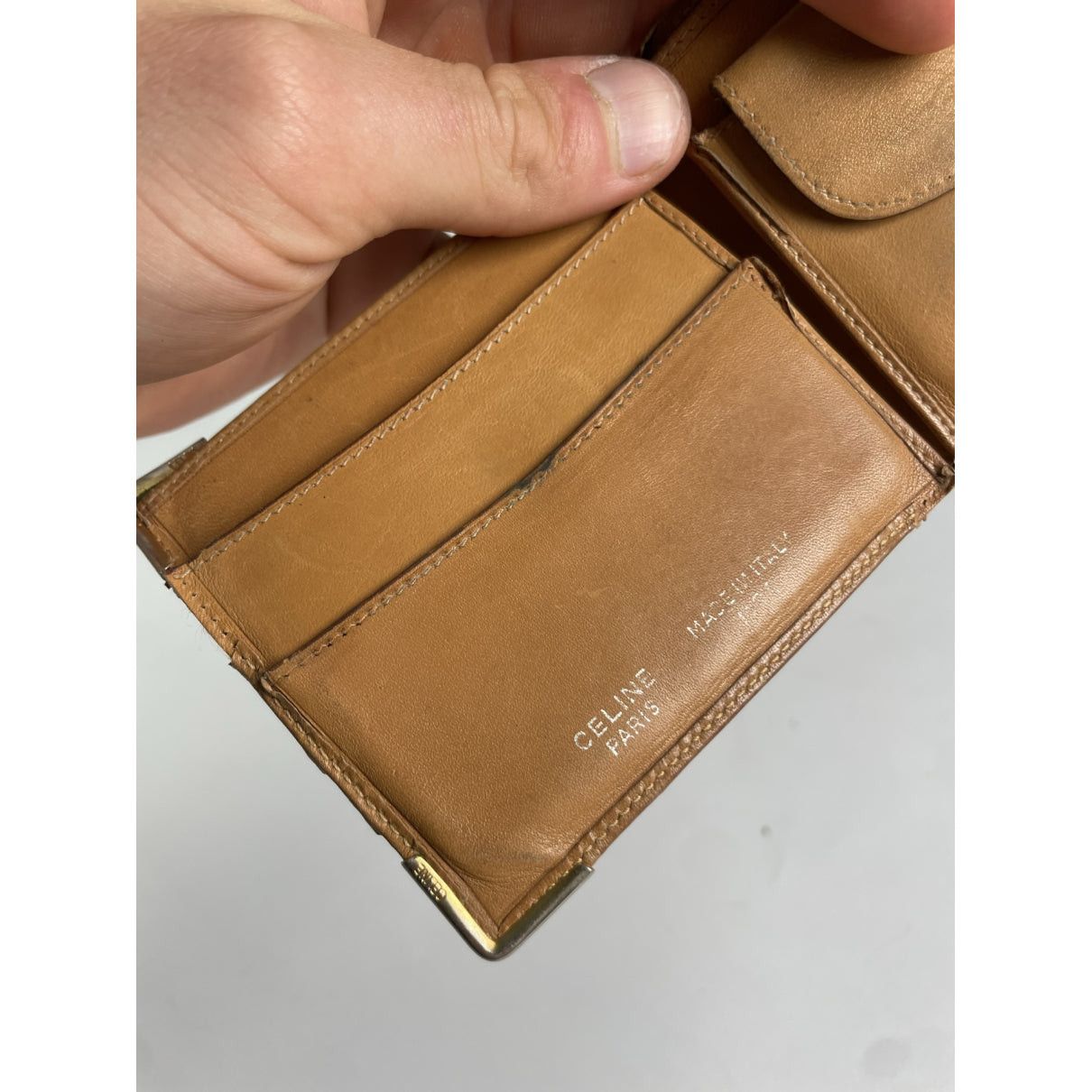 Celine Beige Leather Purse Size ONE SIZE - 5 Thumbnail