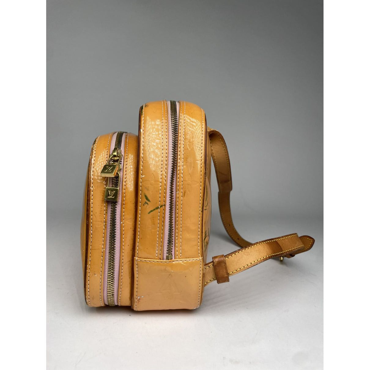 Louis Vuitton Orange Leather Backpack Size ONE SIZE - 5 Thumbnail