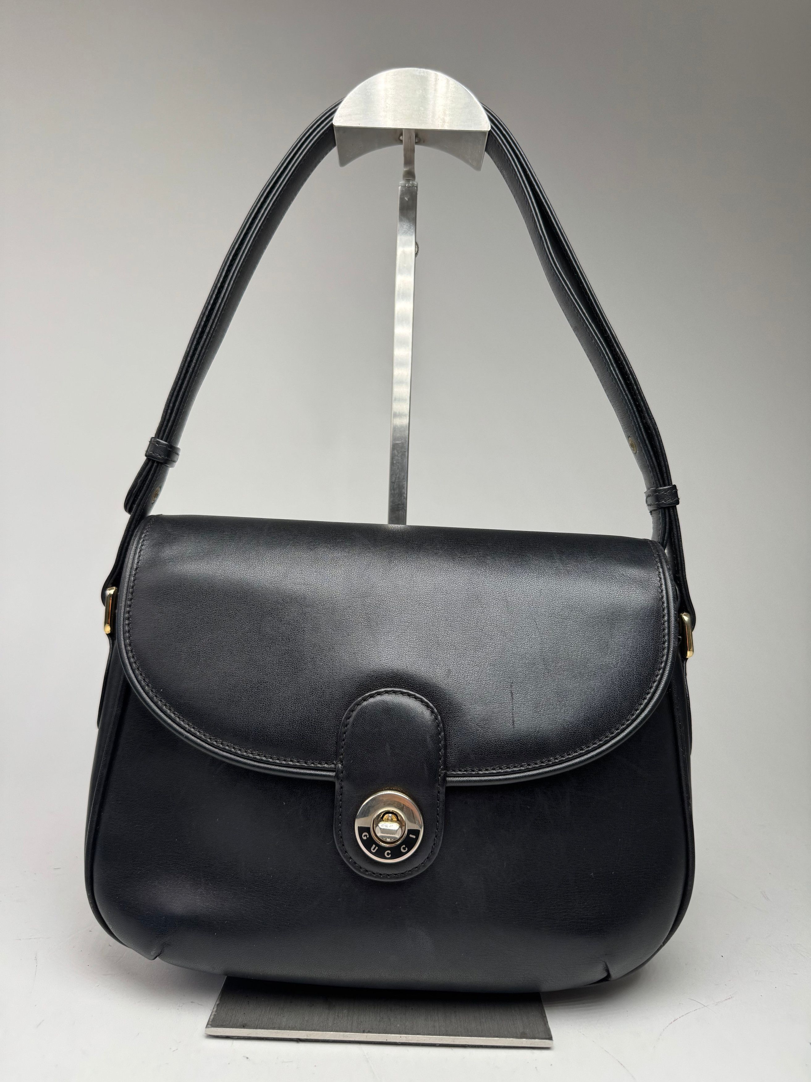 Gucci Vintage 2 Way Leather bag black Size ONE SIZE - 12 Thumbnail
